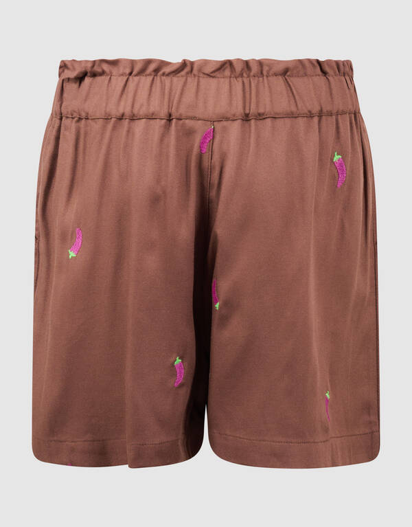 Chili Stickerei Shorts Braun SHOEBY GIRLS