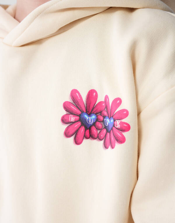 Hoodie mit Blumenmuster, Off-White SHOEBY GIRLS
