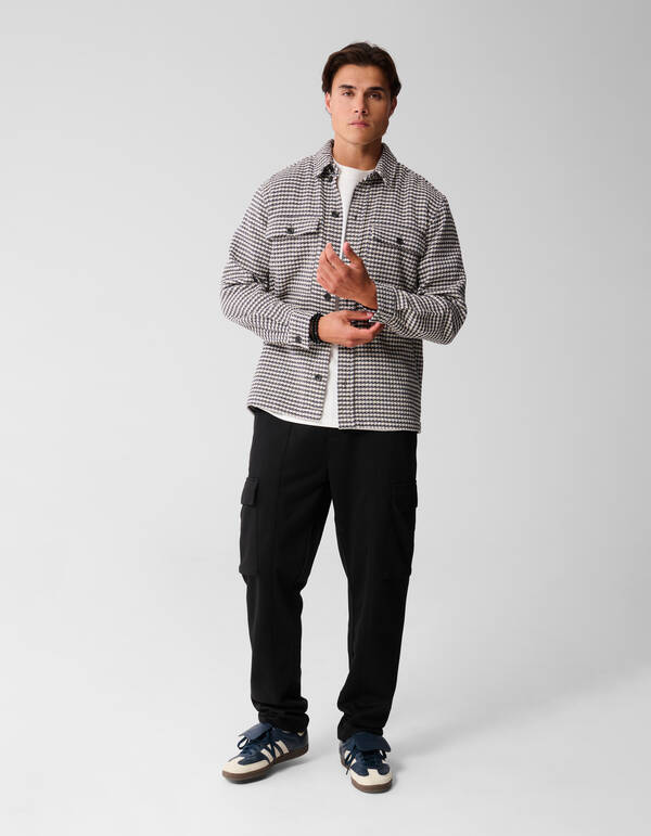 Pied De Poule &Uuml;berhemd Sand SHOEBY MEN