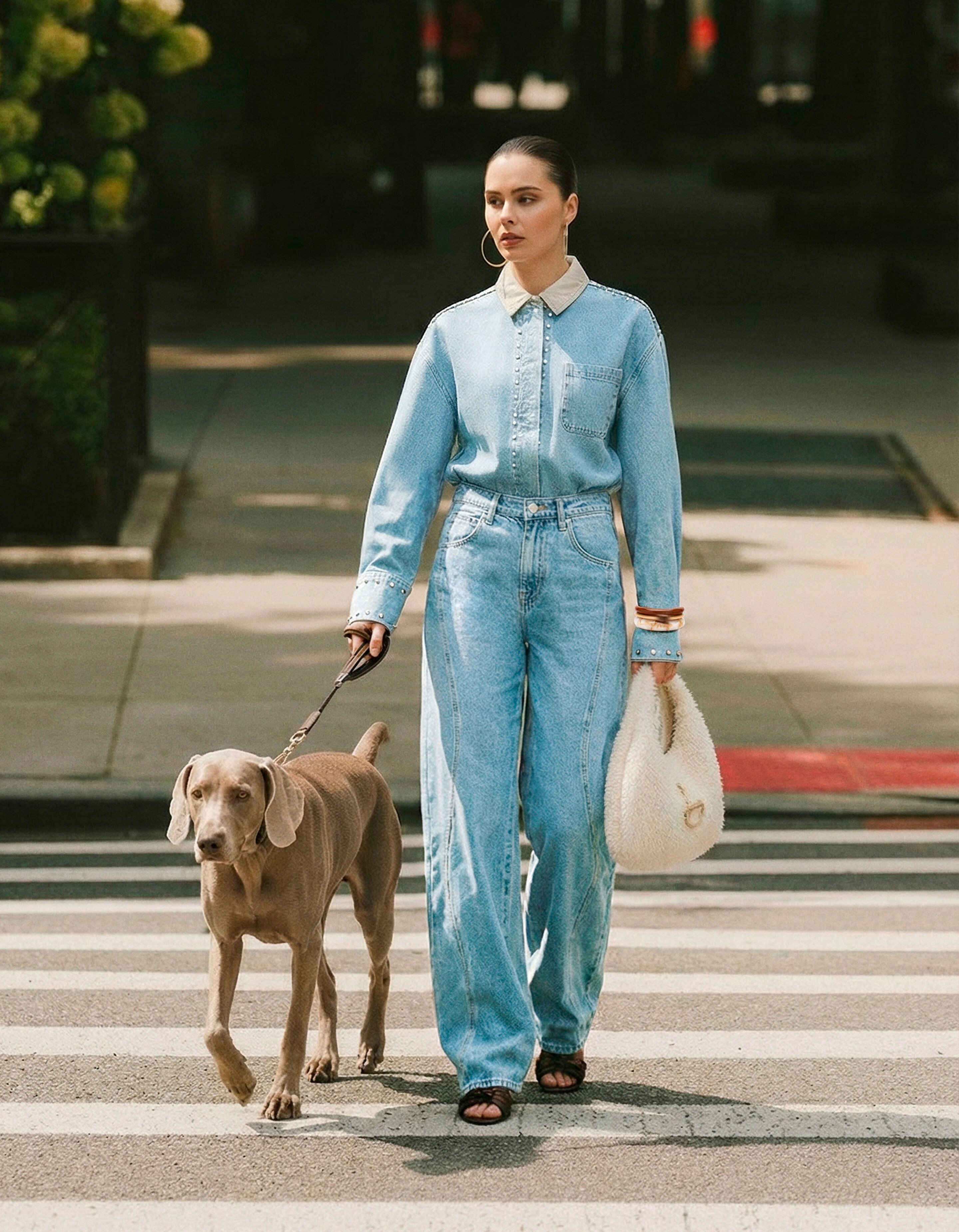 Swirl Barrel Fit Jeans Blau SHOEBY WOMEN