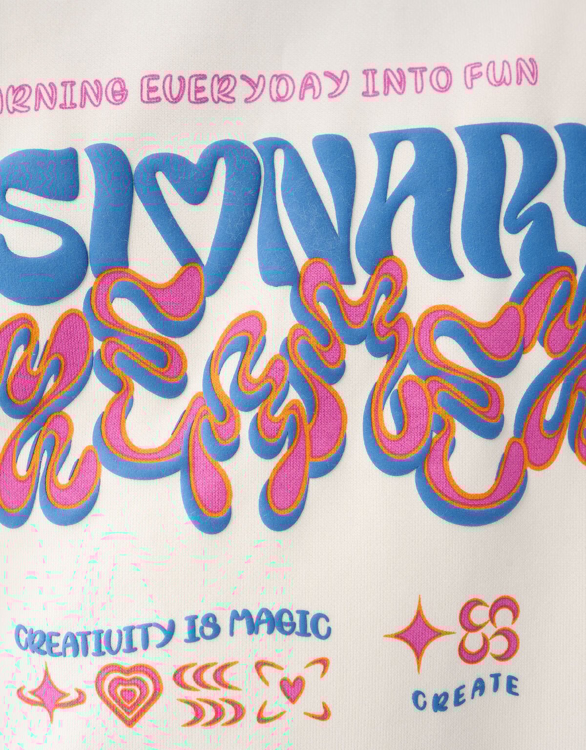 Artwork Pullover Off White SHOEBY GIRLS