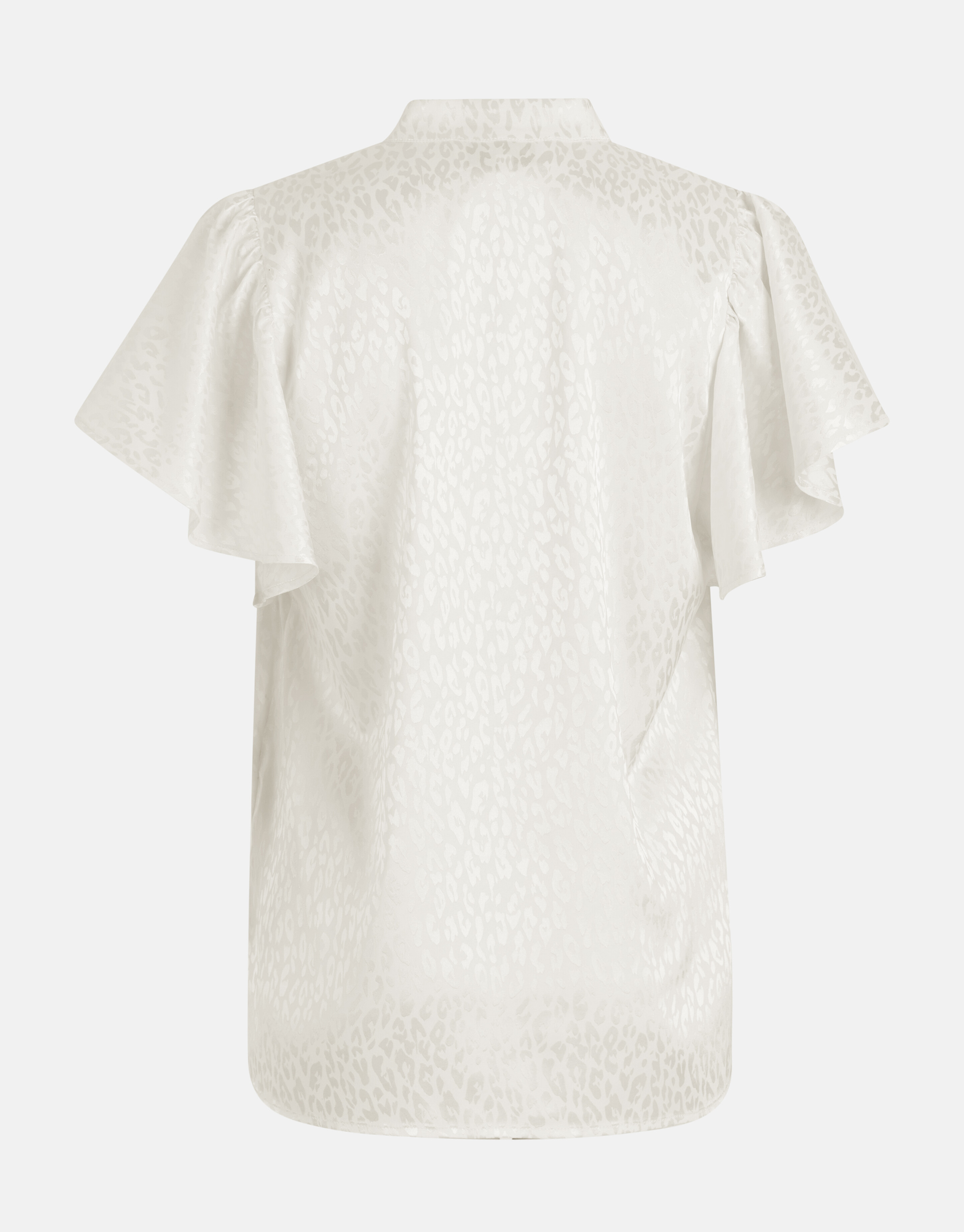 Jacquard-Rüschen-Bluse Off White von Fred SHOEBY WOMEN