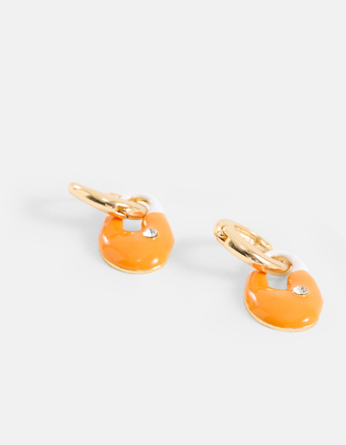 Muschel-Ohrringe Orange SHOEBY ACCESSOIRES