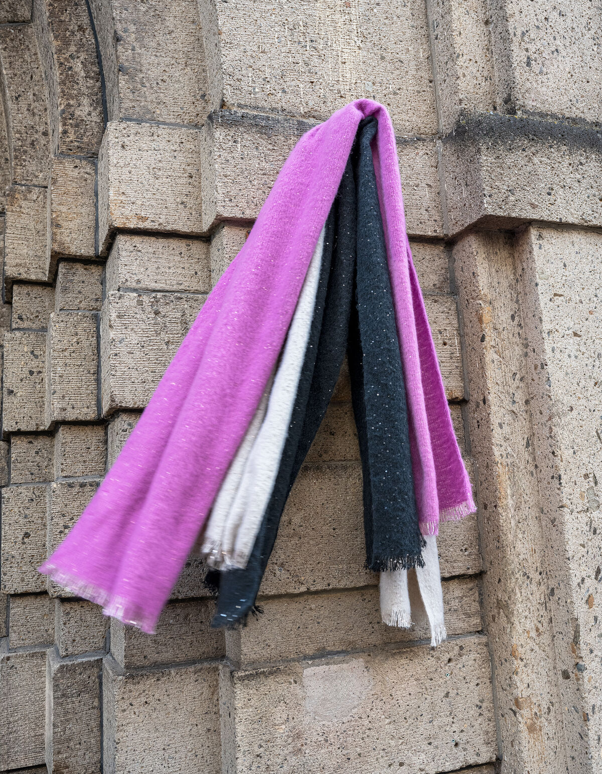 Paillettenschal Beige SHOEBY ACCESSOIRES