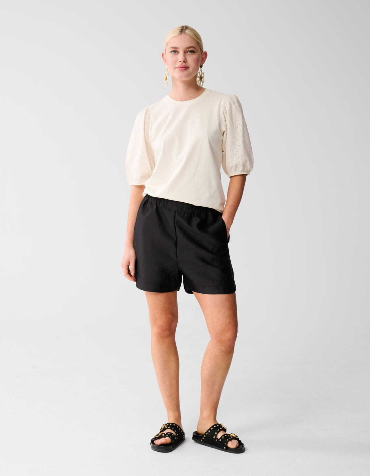 Besticktes Top Off White SHOEBY WOMEN