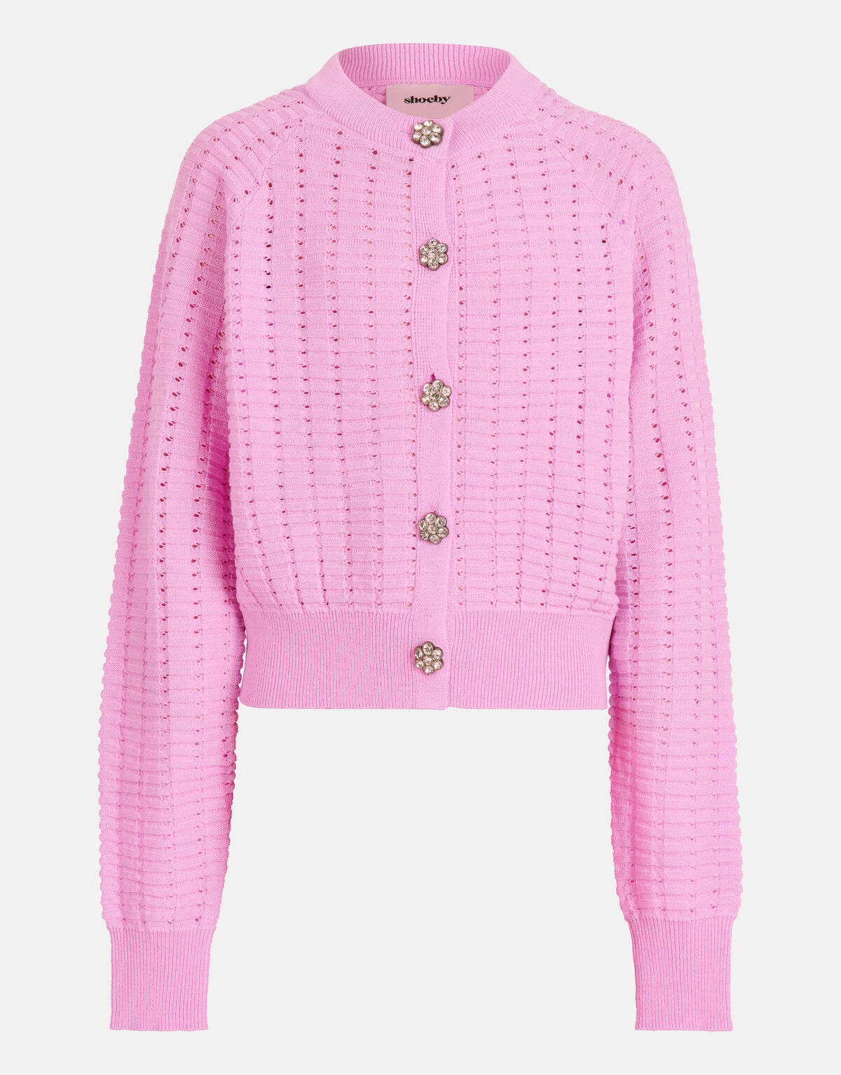 Weiche Strickjacke Hellviolett SHOEBY GIRLS