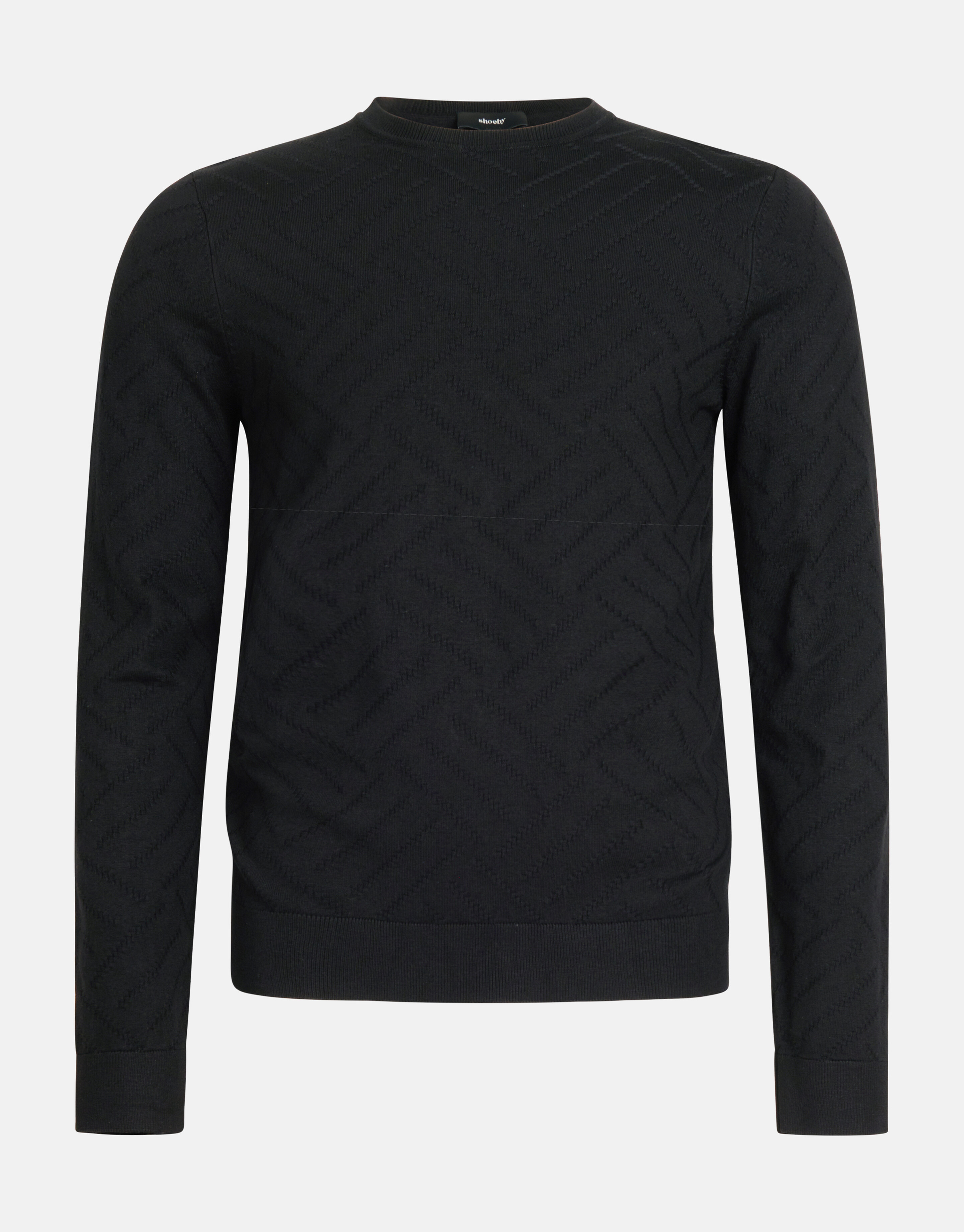 Diagonaler Pullover Schwarz SHOEBY MEN