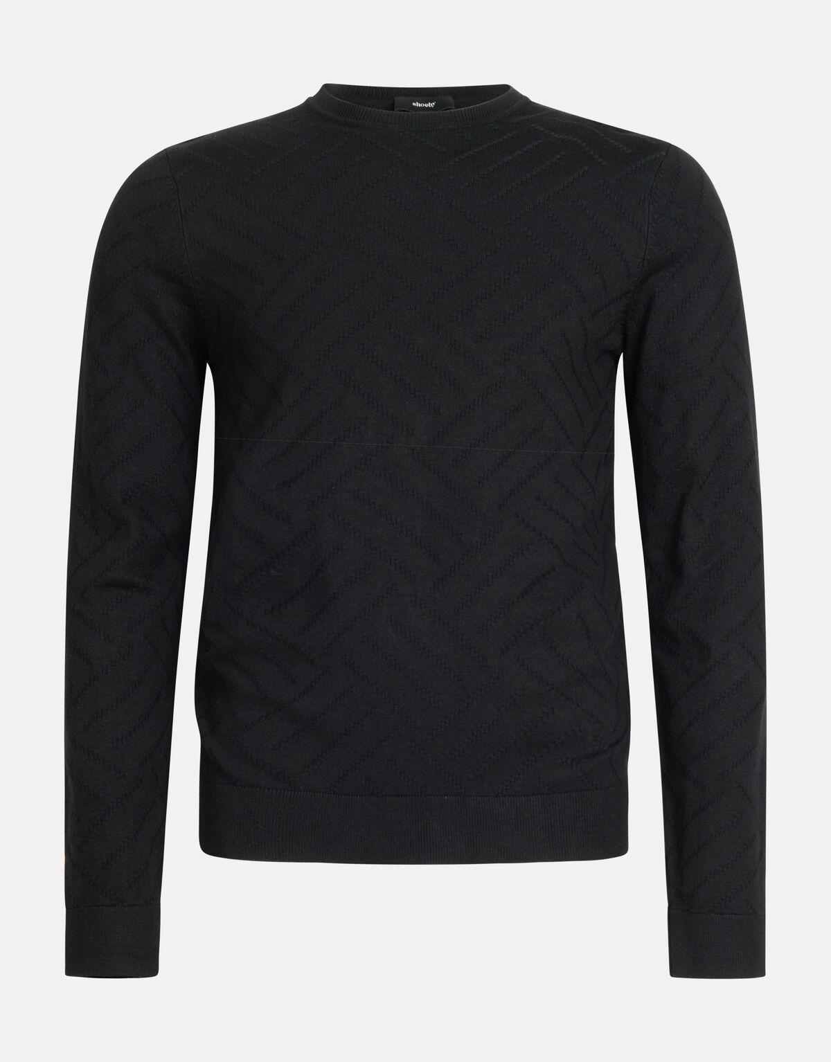 Diagonaler Pullover Schwarz SHOEBY MEN