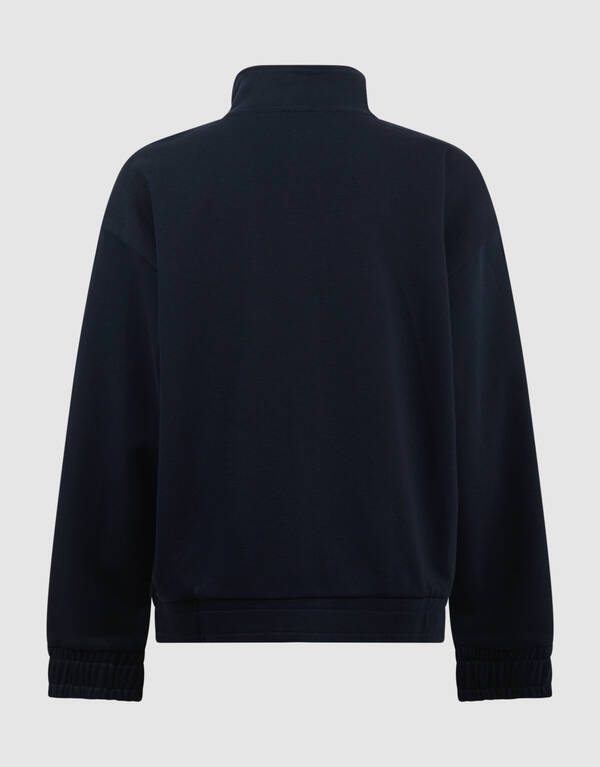 Dunkelblaue Jacke mit weichem Reißverschluss SHOEBY BOYS