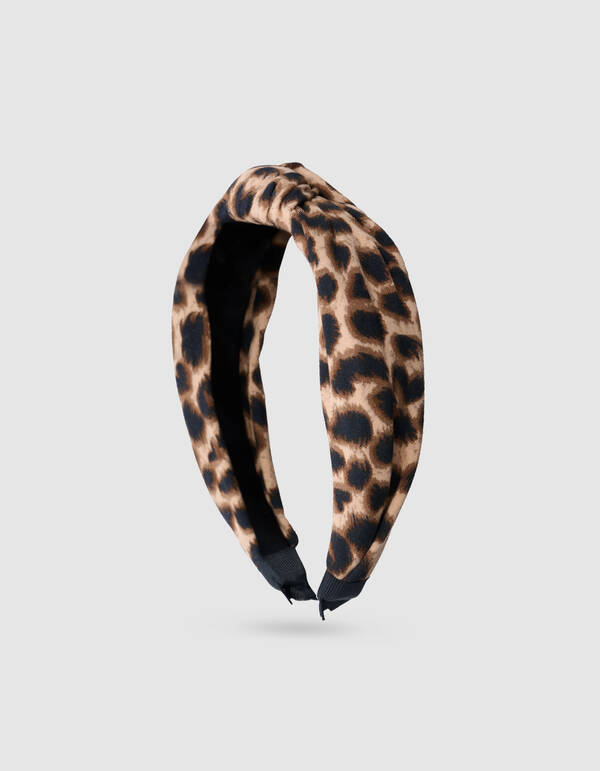 Leoparden-Stirnband Braun SHOEBY ACCESSOIRES