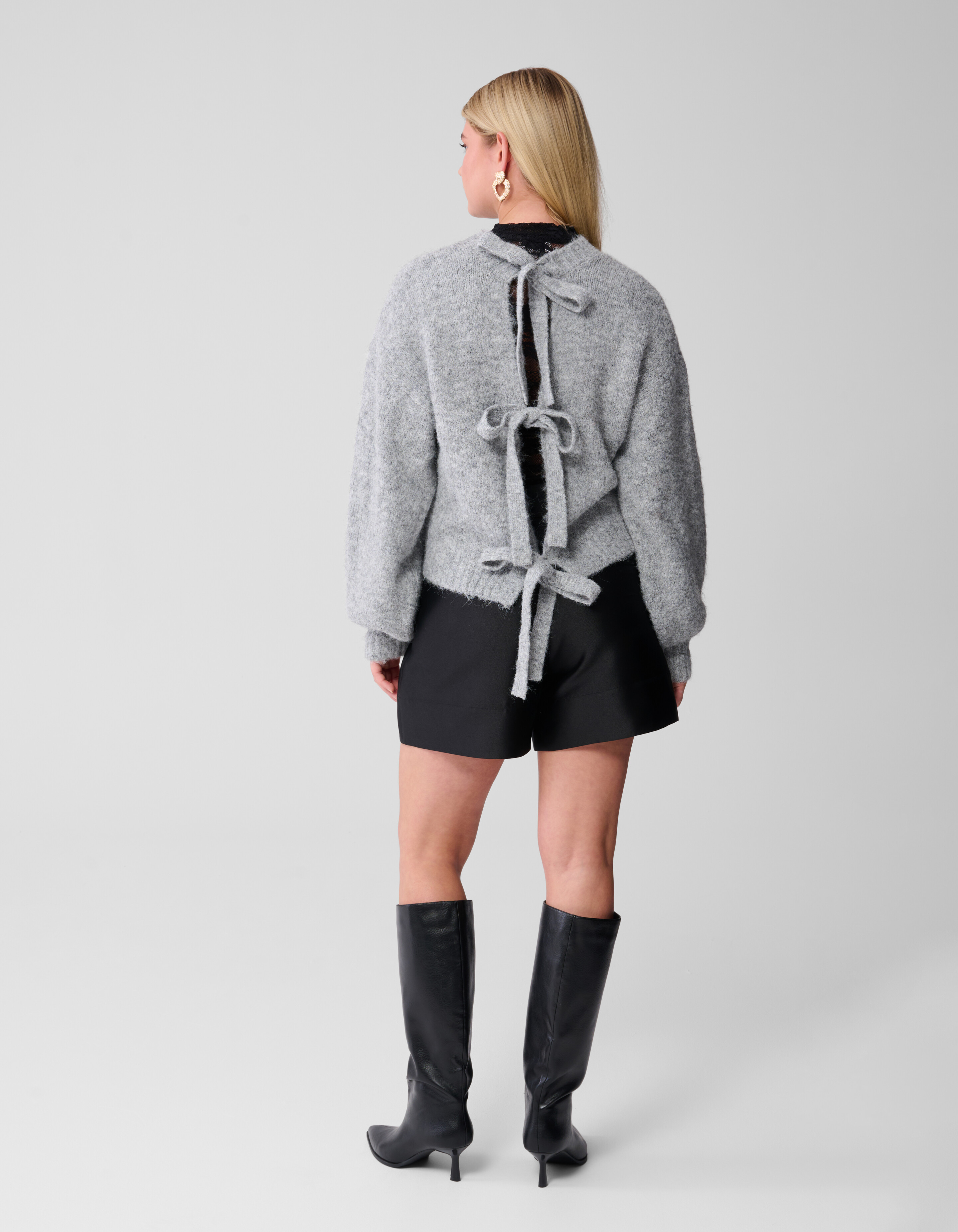 Zweiweg-Streifenweste Lichtgrau SHOEBY WOMEN