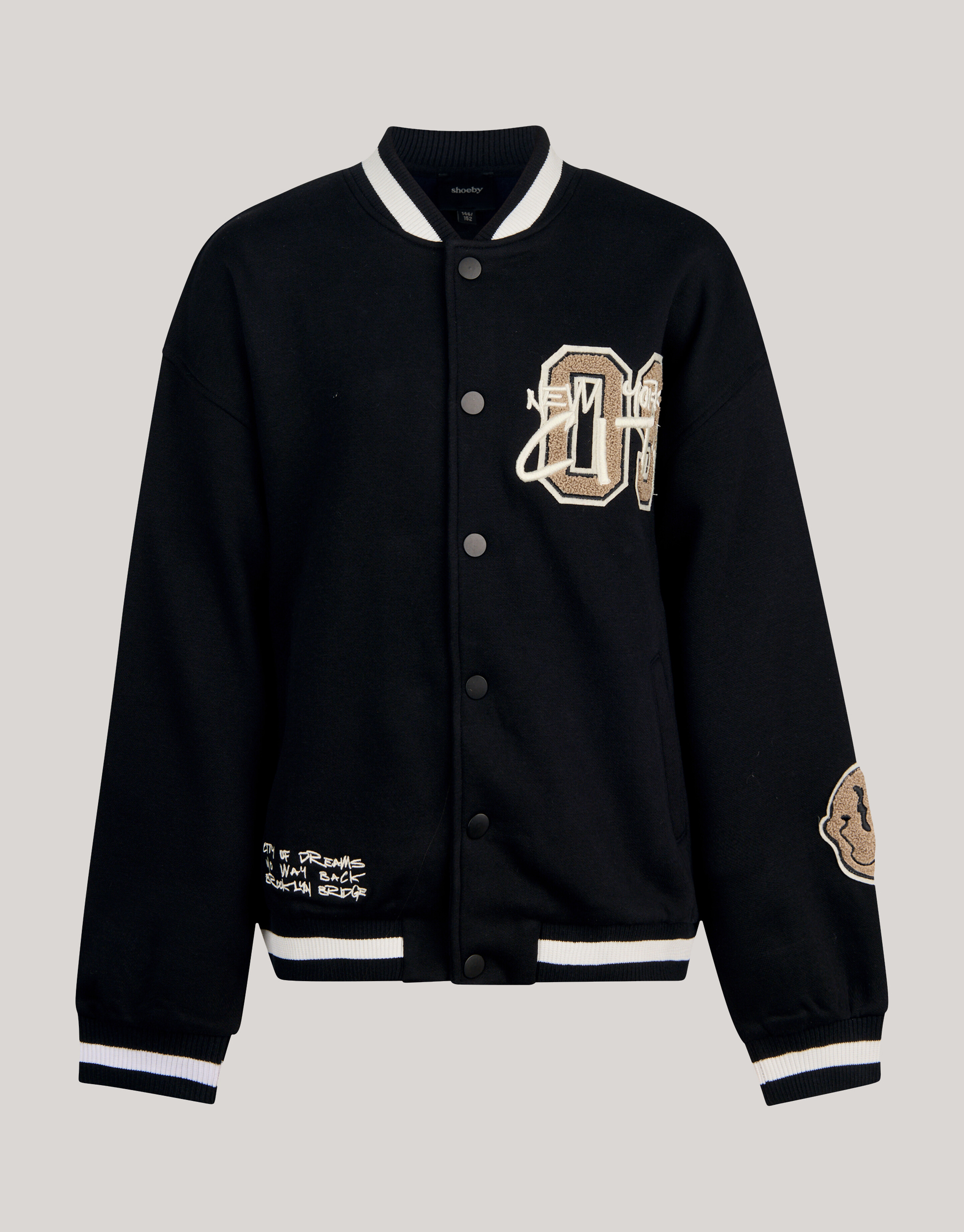 Varsity Jacket Black SHOEBY BOYS