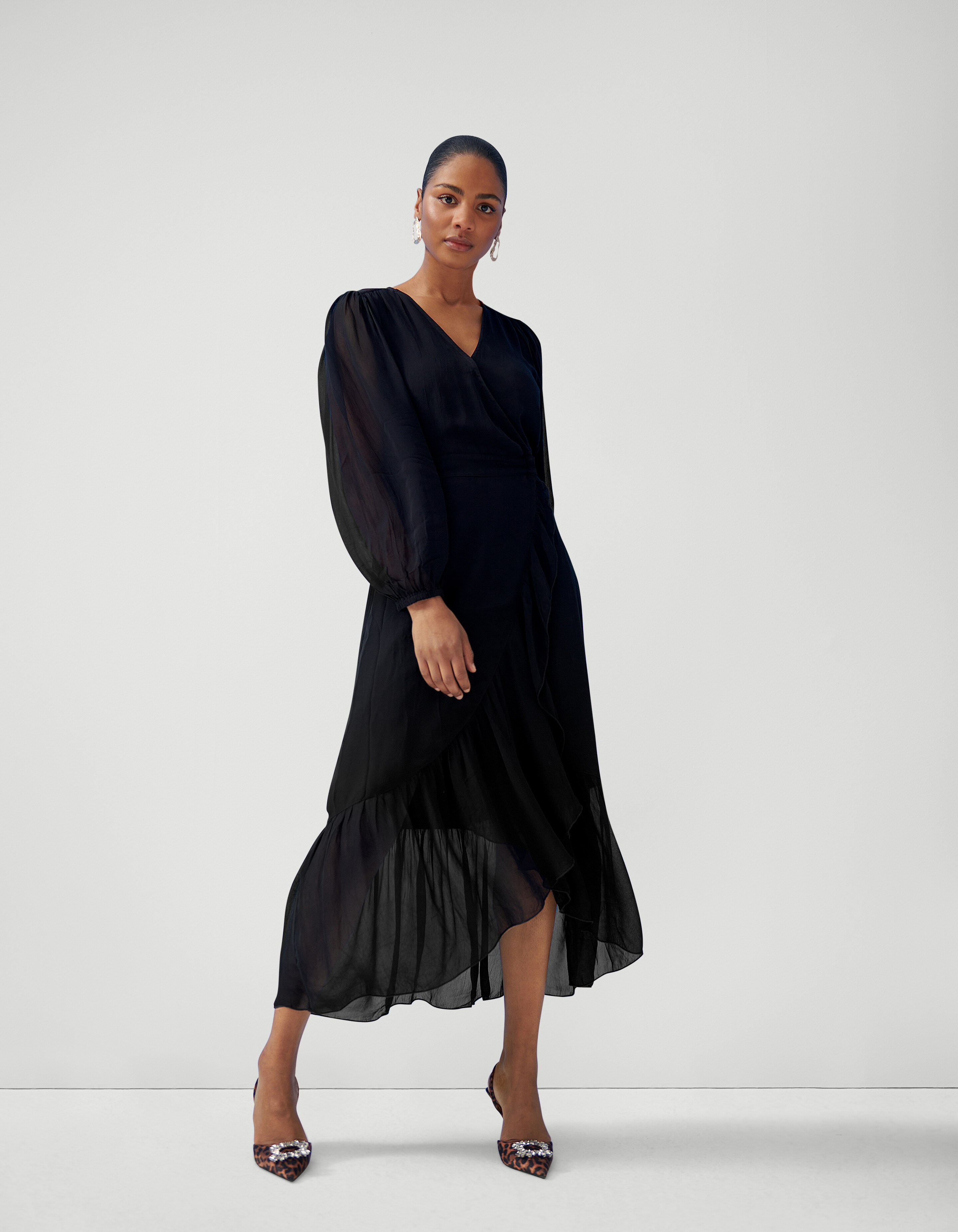 Wickelkleid Schwarz von Fred SHOEBY WOMEN