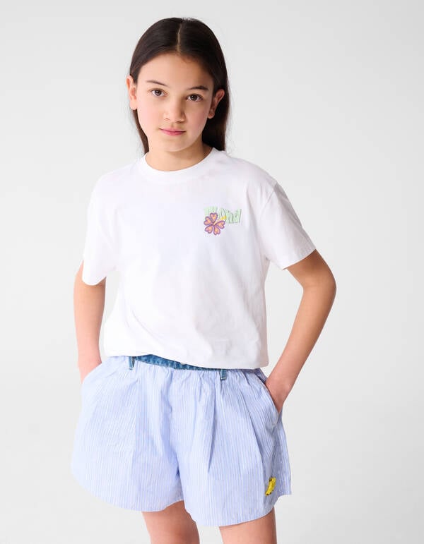 Aloha Artwork T-Shirt Wei&szlig; SHOEBY GIRLS