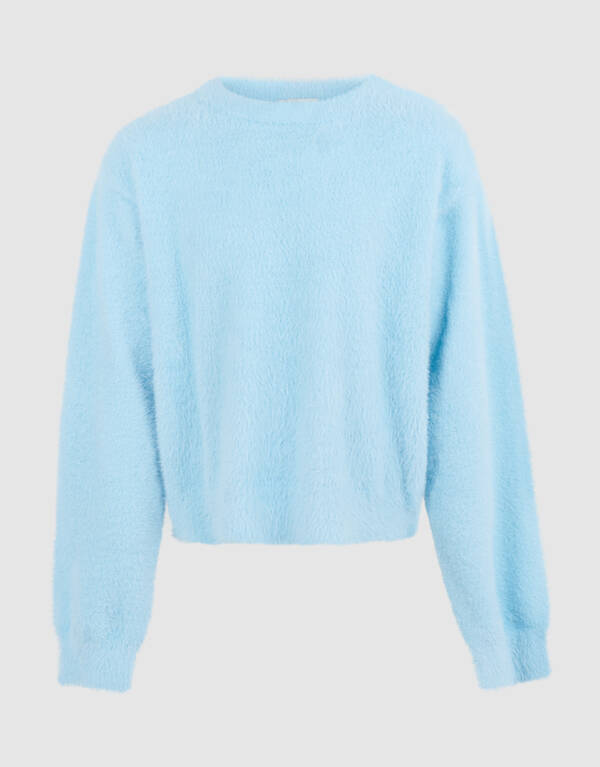Fluffy Pullover Hellblau SHOEBY GIRLS