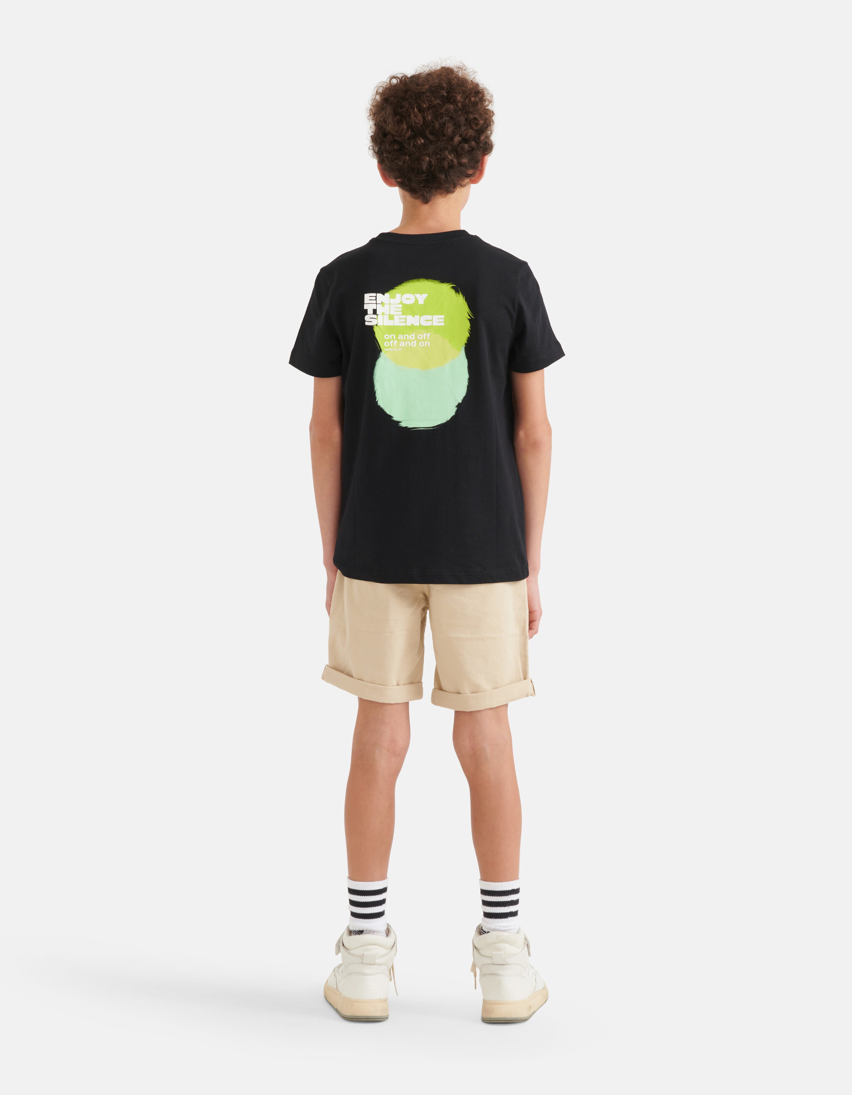 Lässige Twill-Shorts Beige SHOEBY BOYS