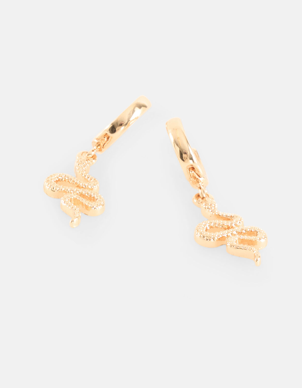 Schlangen-Ohrringe Gold SHOEBY ACCESSOIRES
