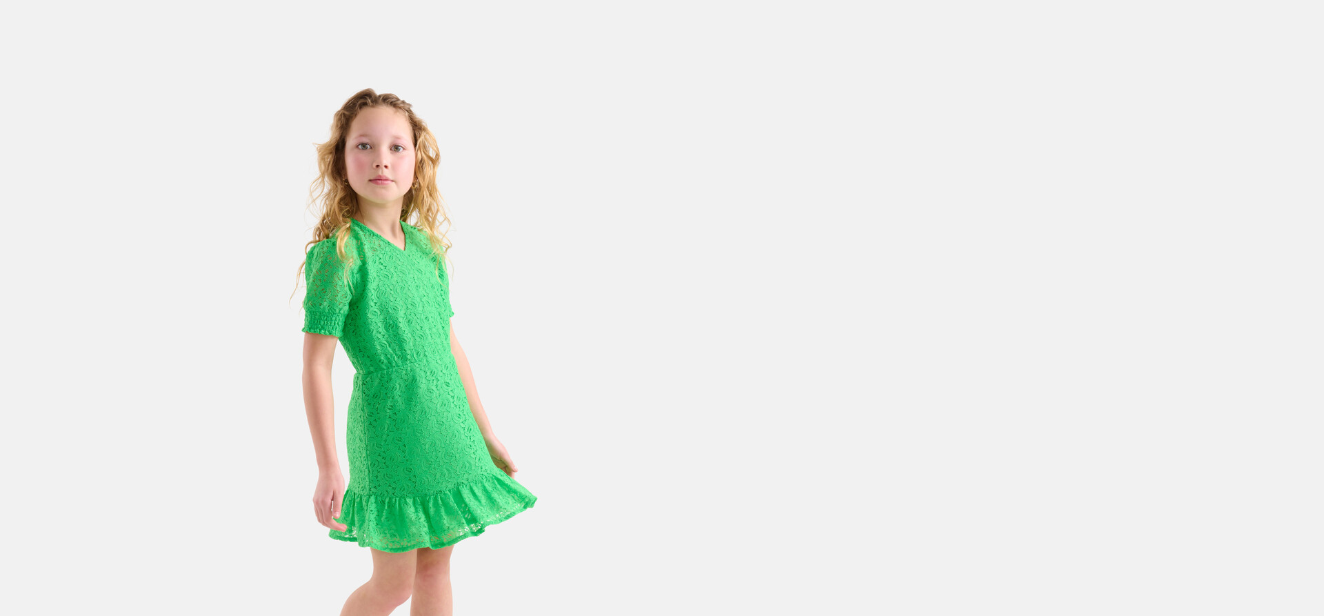 Spitzenkleid Grün SHOEBY GIRLS