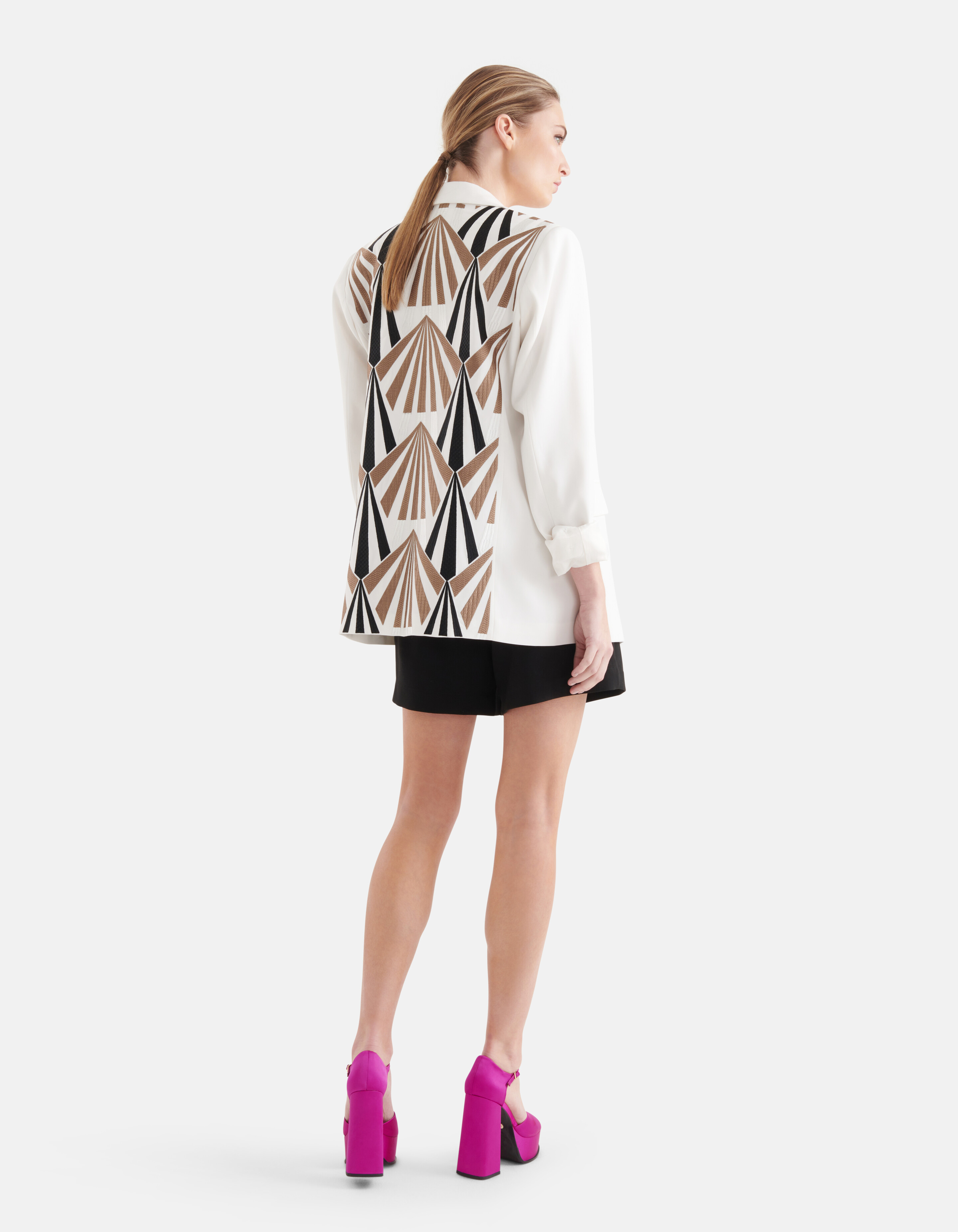 Grafik-Blazer Off White SHOEBY WOMEN
