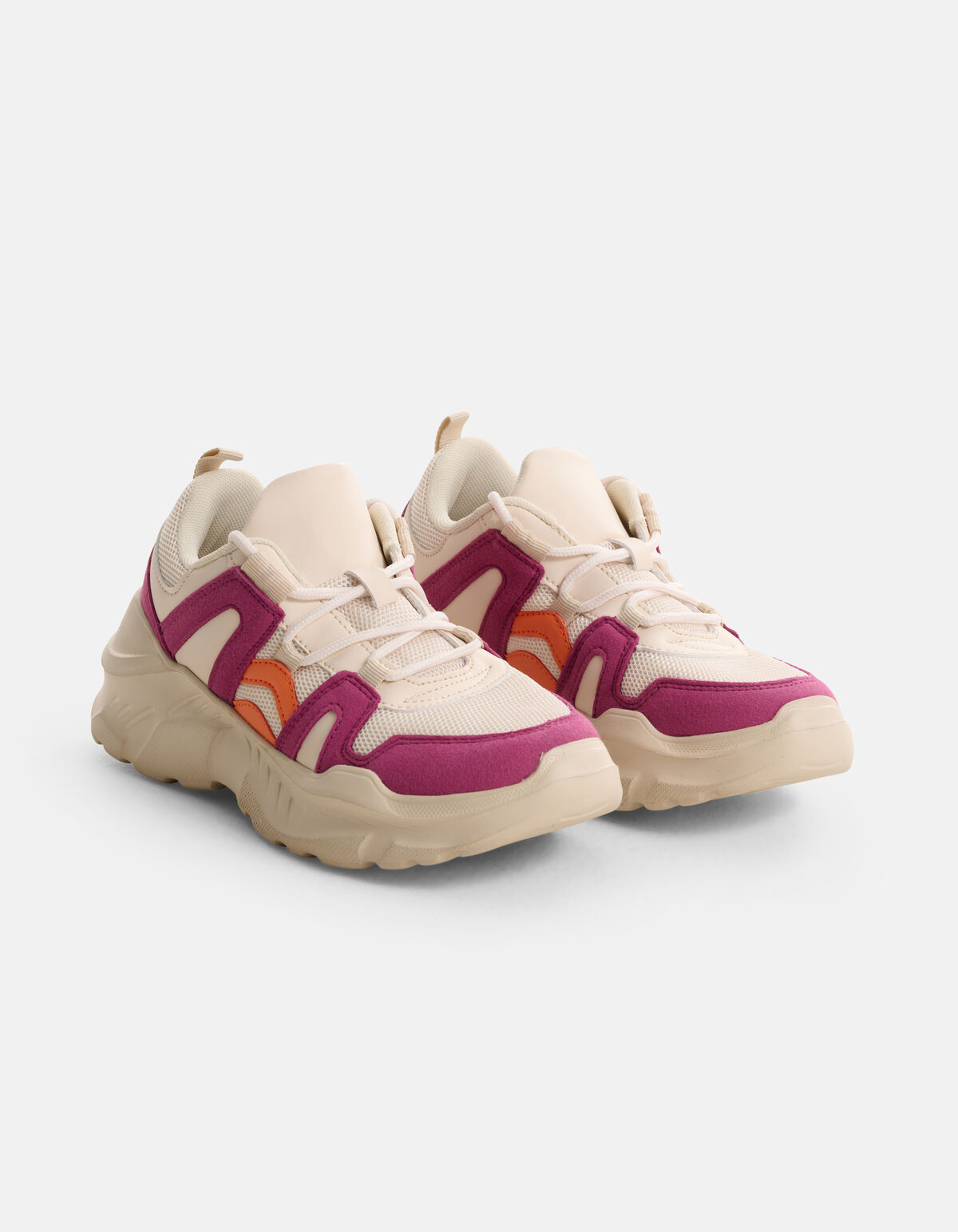 Colourblock Sneaker Off White SHOEBY SHOES