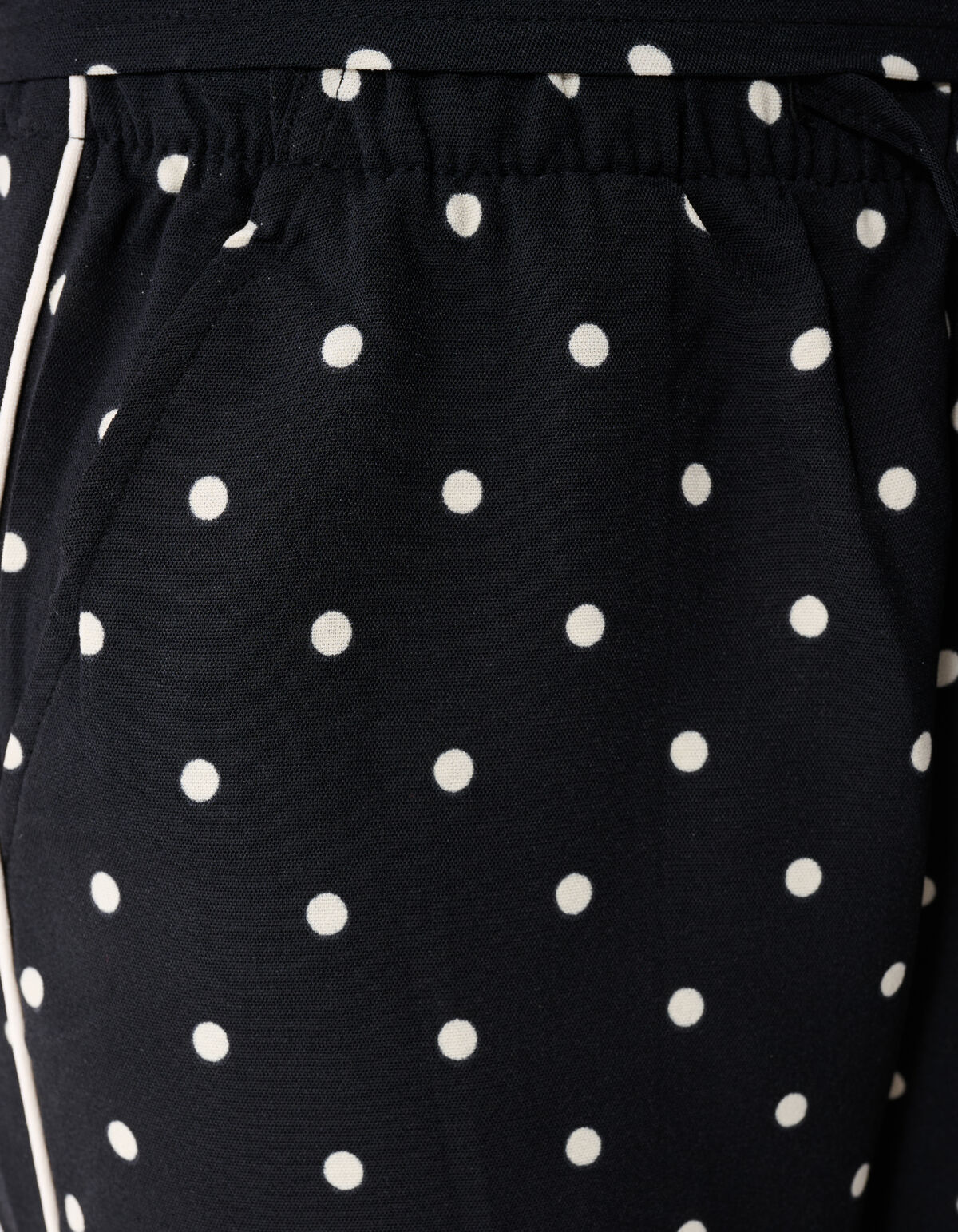 Schwarze Hose mit Polka-Dots und weitem Bein SHOEBY GIRLS