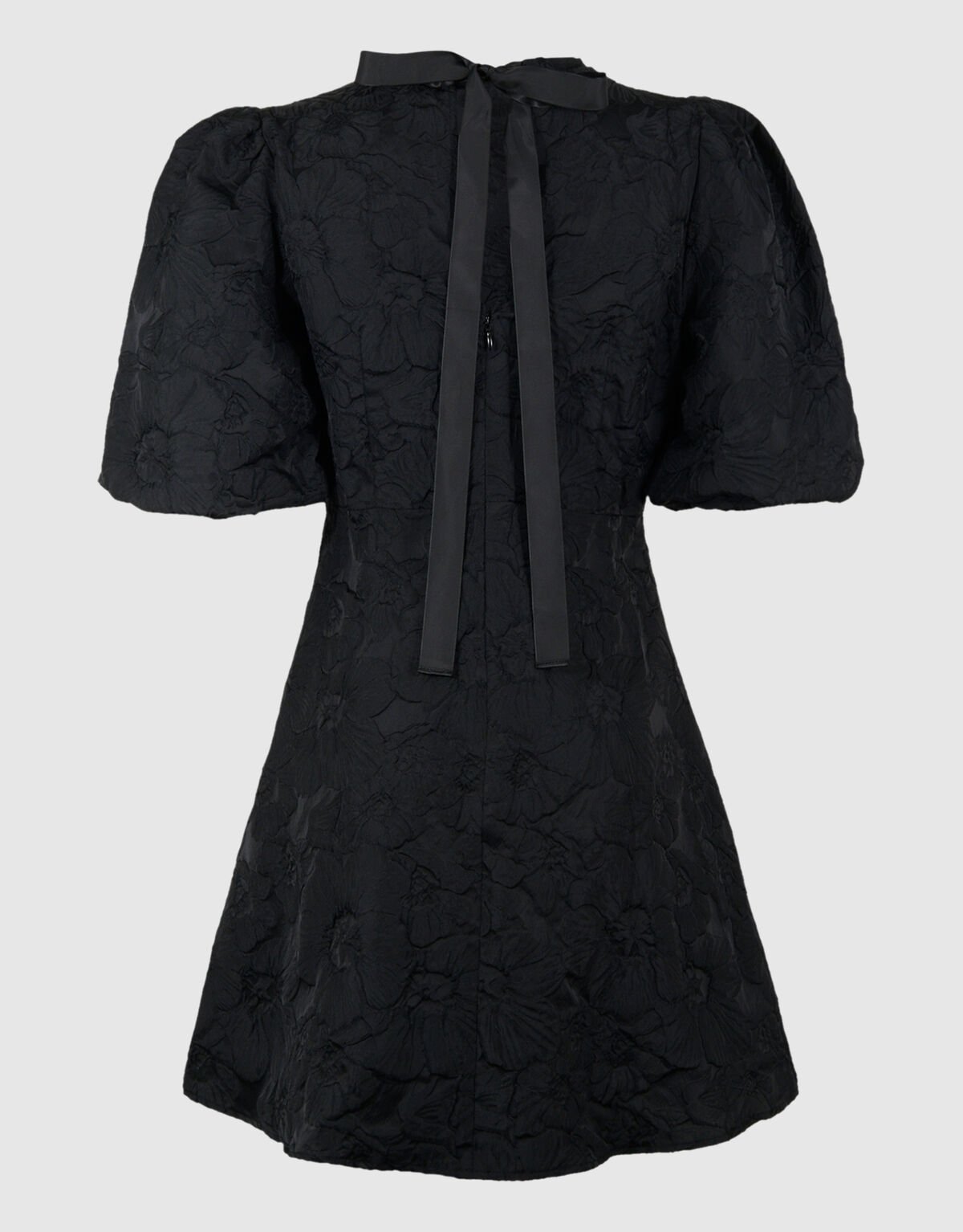 Jacquard-Minikleid mit Schleife Schwarz SHOEBY WOMEN