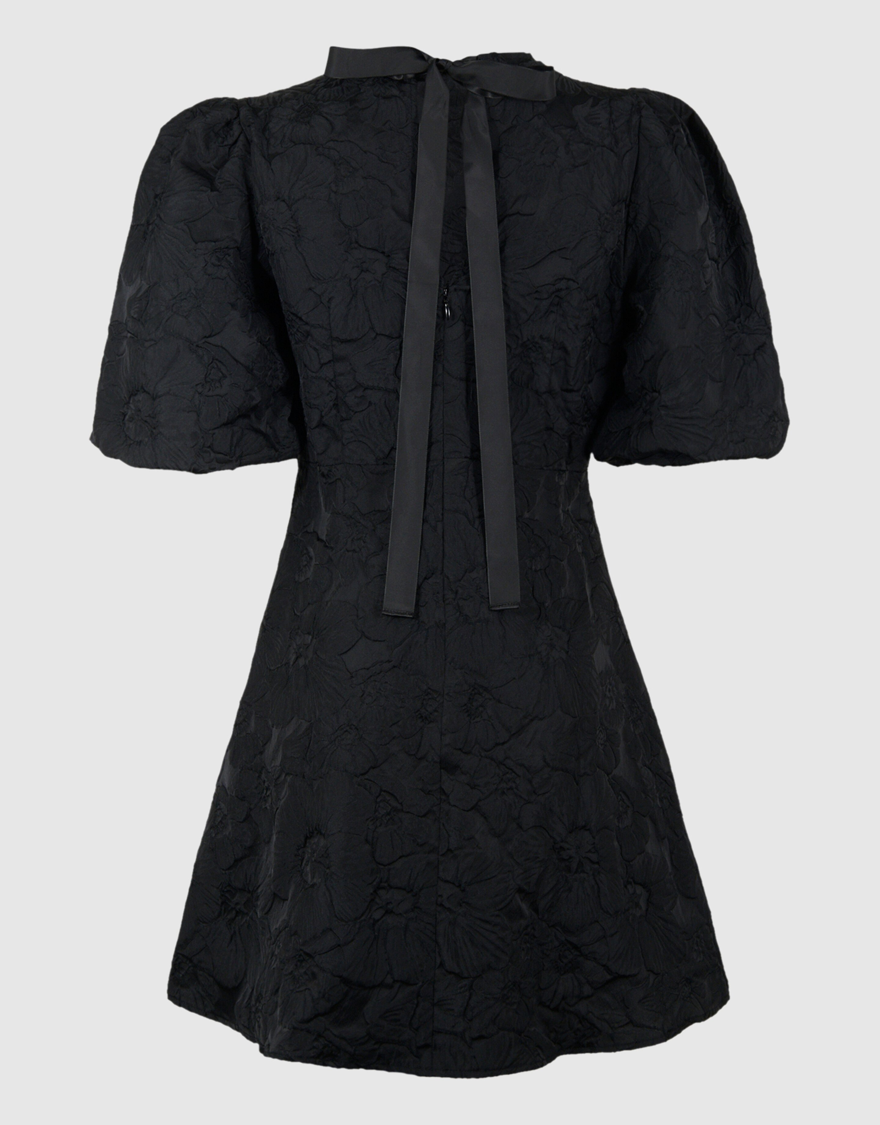 Jacquard-Minikleid mit Schleife Schwarz SHOEBY WOMEN