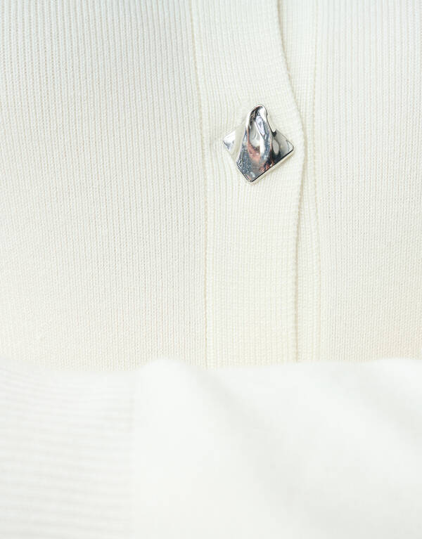 Weste mit Rüschenärmeln in Off White SHOEBY WOMEN