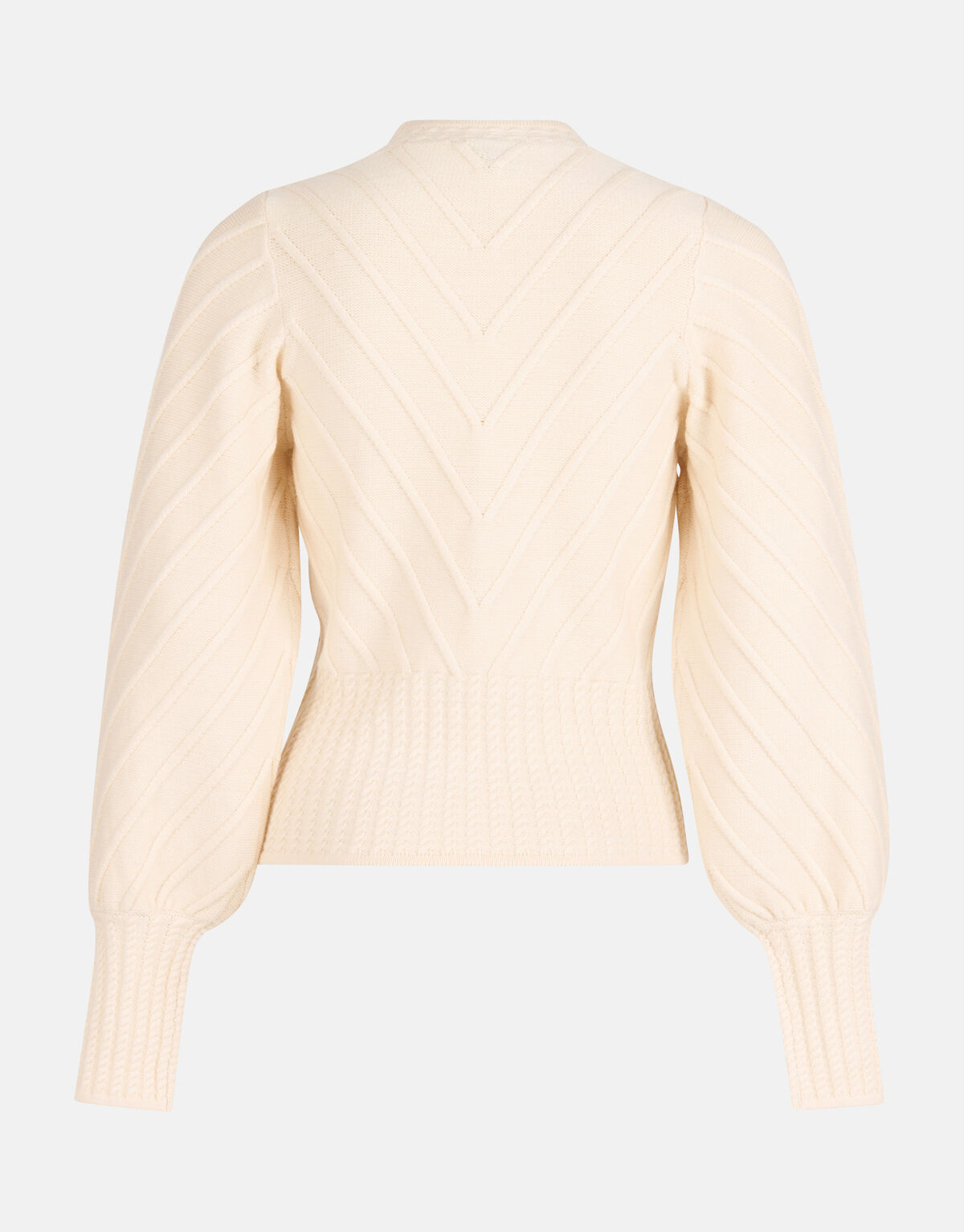 Diagonaler Pullover Off White SHOEBY WOMEN