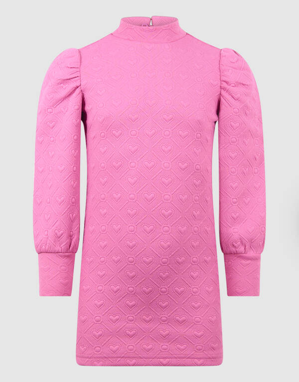Jacquard Mini Kleid Rosa SHOEBY GIRLS