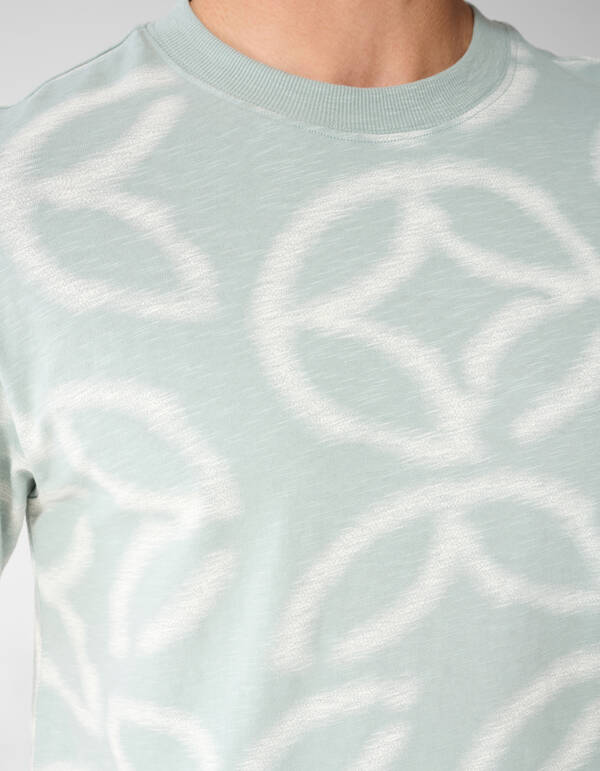 All Over Logo T-Shirt Hellgr&uuml;n SHOEBY MEN