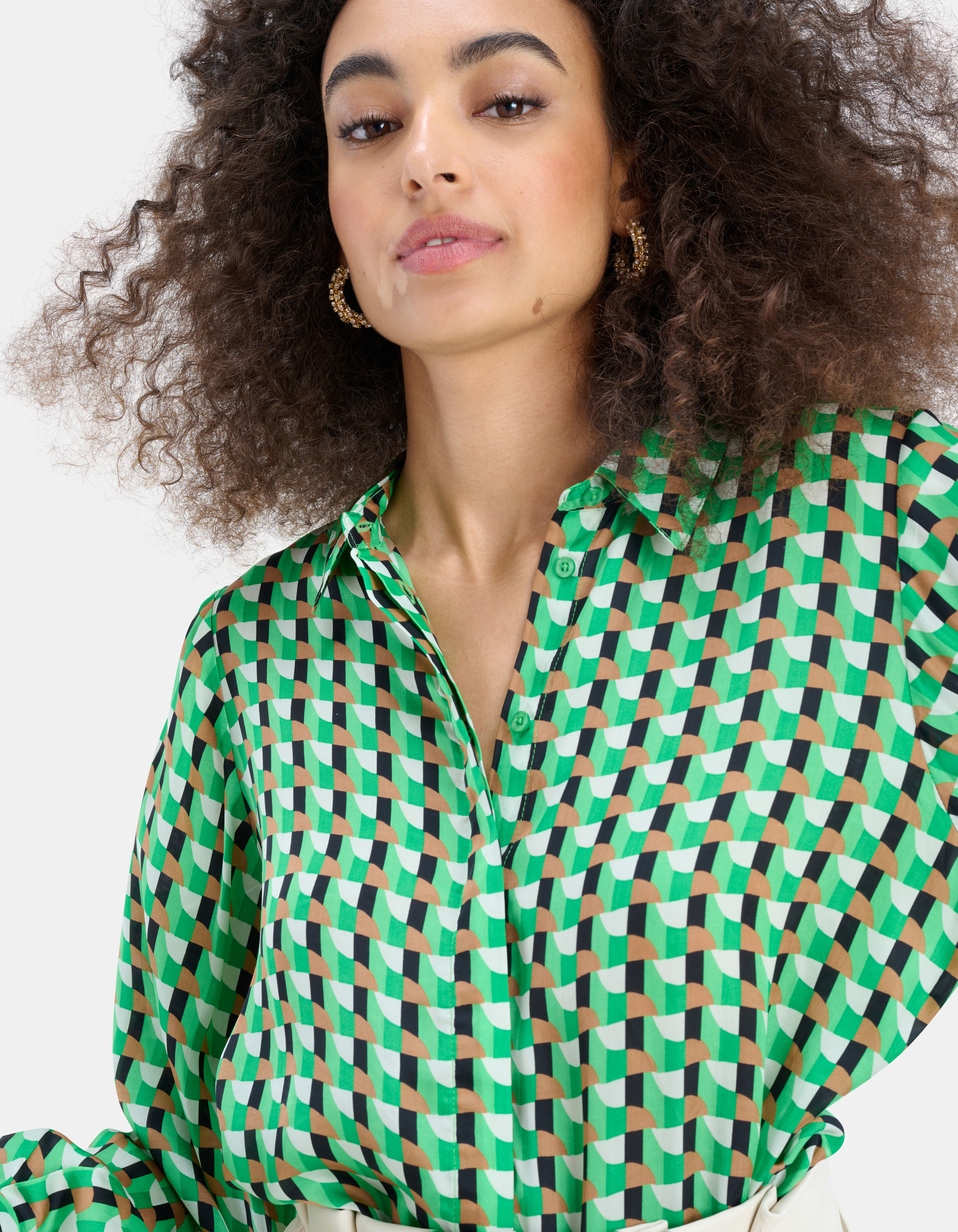 Retro Viskose Bluse EKSEPT