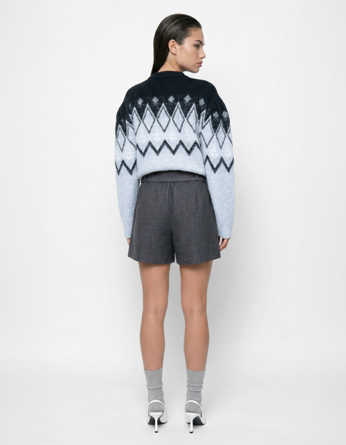 Studio Zigzag Pullover Hellgrau SHOEBY WOMEN