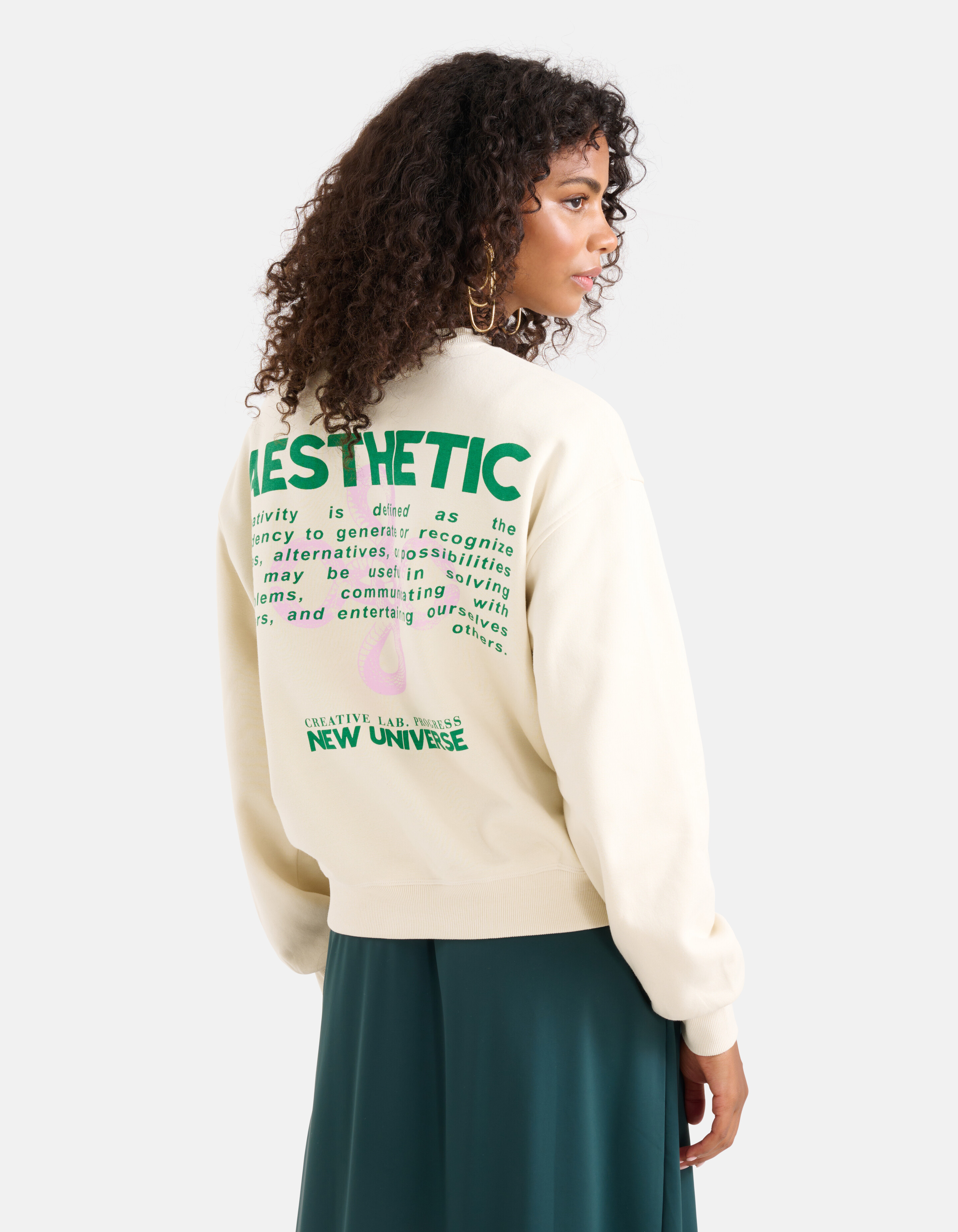 Artwork Pullover Off White SHOEBY WOMEN
