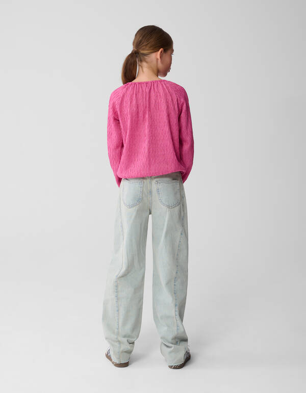 Wellenstruktur Top Pink SHOEBY GIRLS