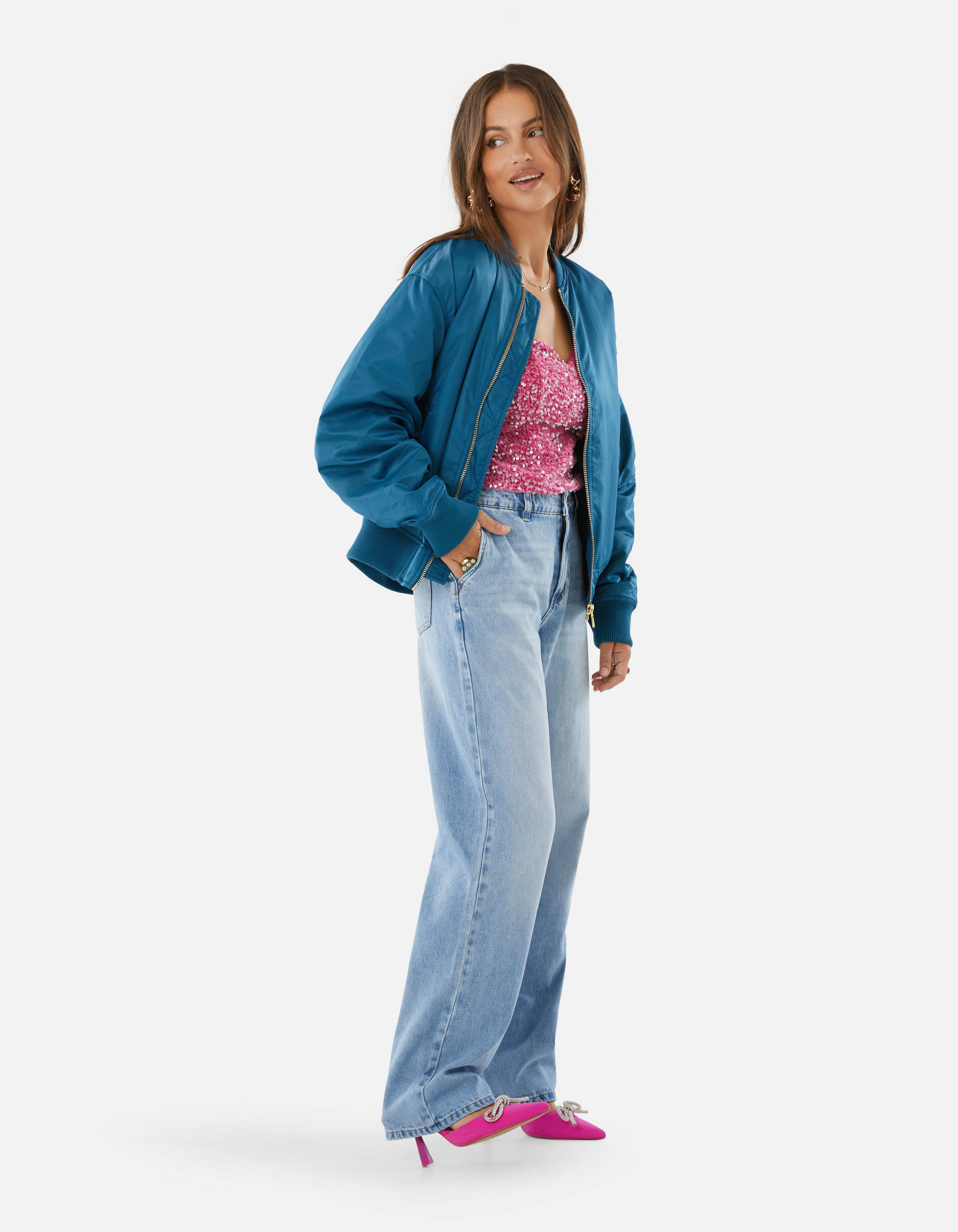 Pailletten-Top Rosa von Lizzy SHOEBY WOMEN