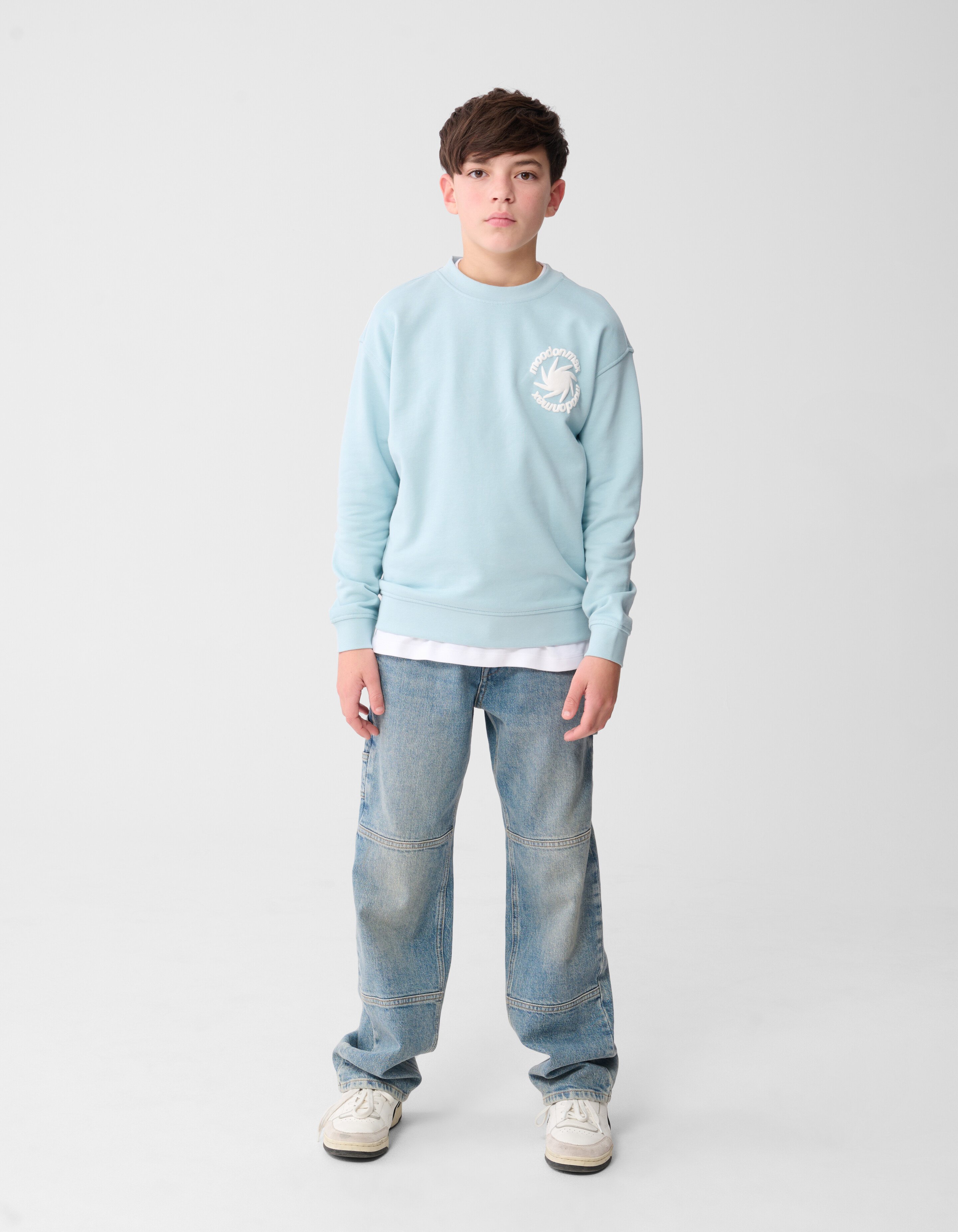 Mood Artwork Sweater Hellblau SHOEBY BOYS