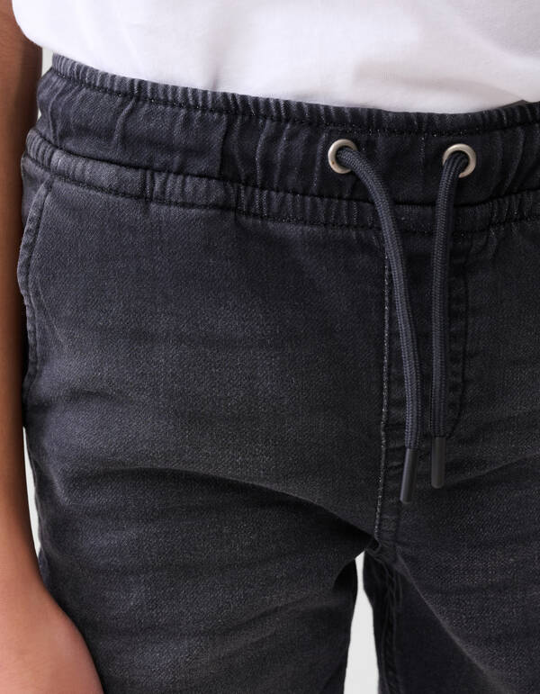 Denim-Jogger-Jeans Dunkelgrau SHOEBY BOYS