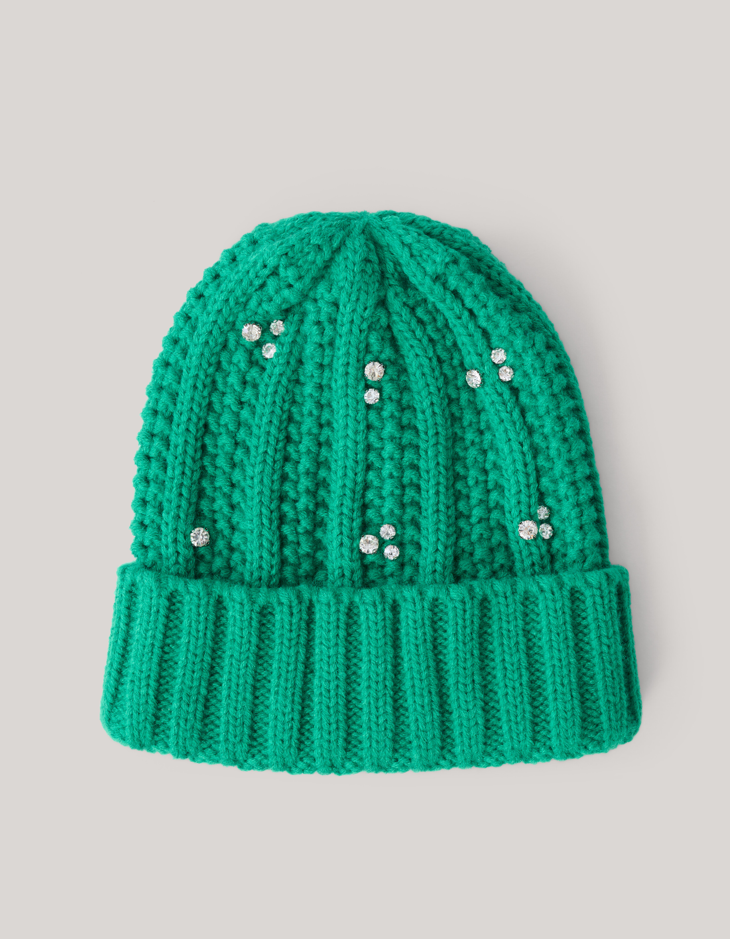 Strass Beanie Grün SHOEBY ACCESSOIRES