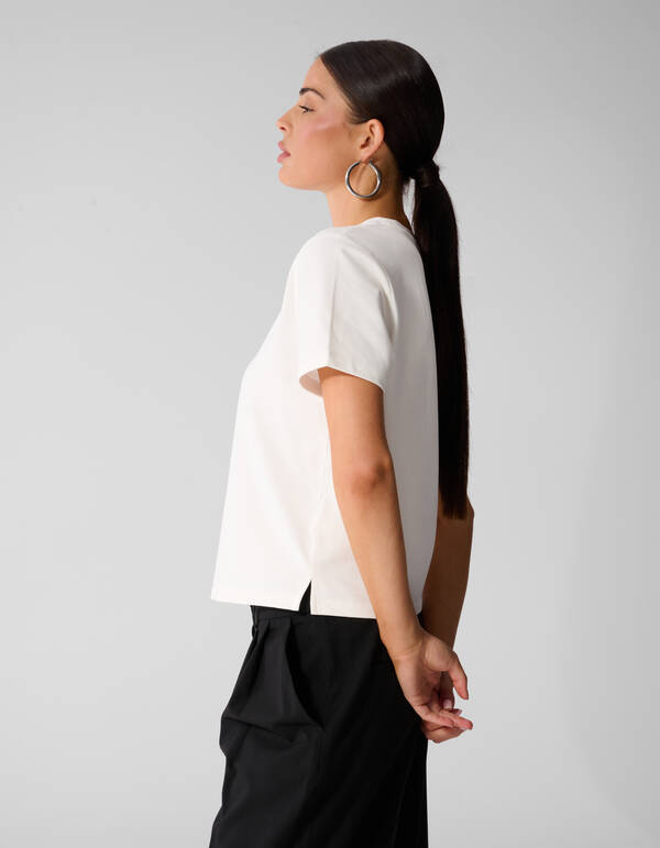 Basic T-Shirt Wei&szlig; By Anna SHOEBY WOMEN