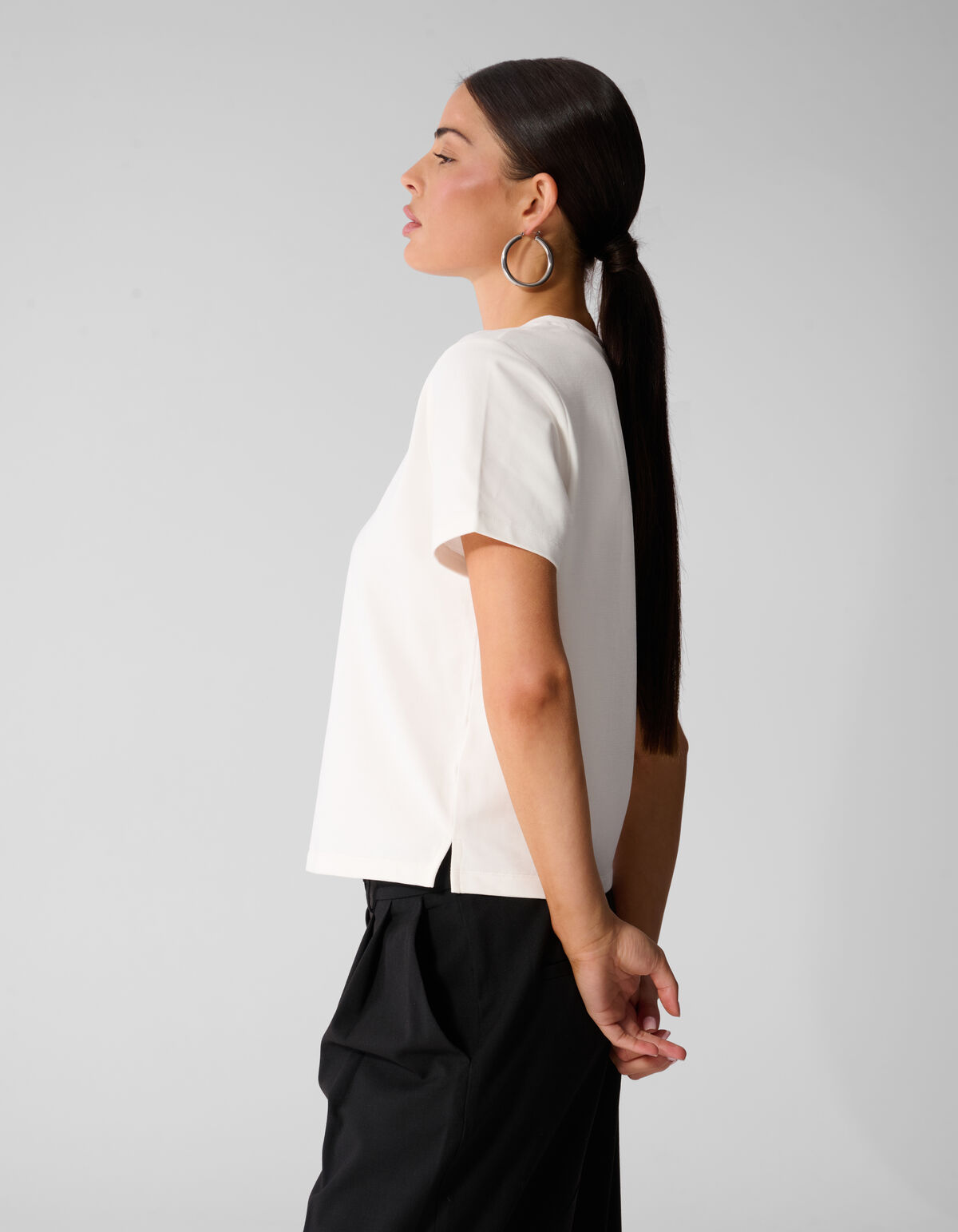 Basic T-Shirt Wei&szlig; By Anna SHOEBY WOMEN