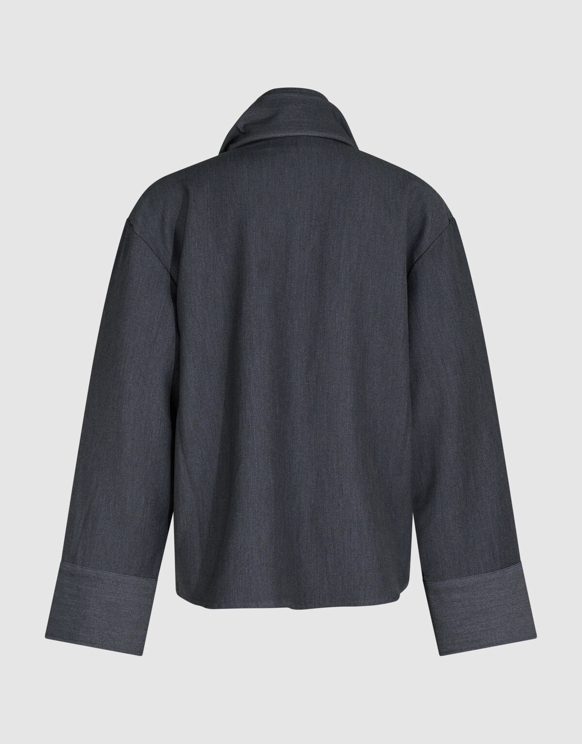 Oversized Tailored Bluse in Dunkelgrau By SHOEBY WOMEN