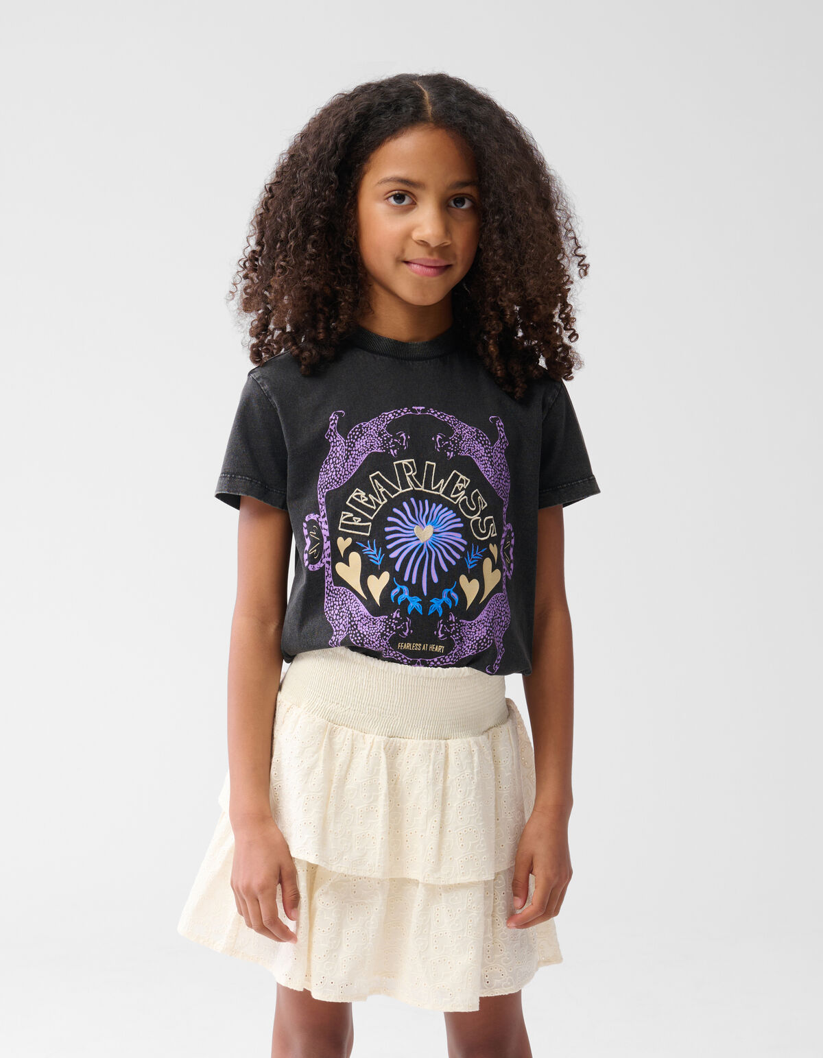 Fearless Artwork T-shirt Dunkelgrau SHOEBY GIRLS