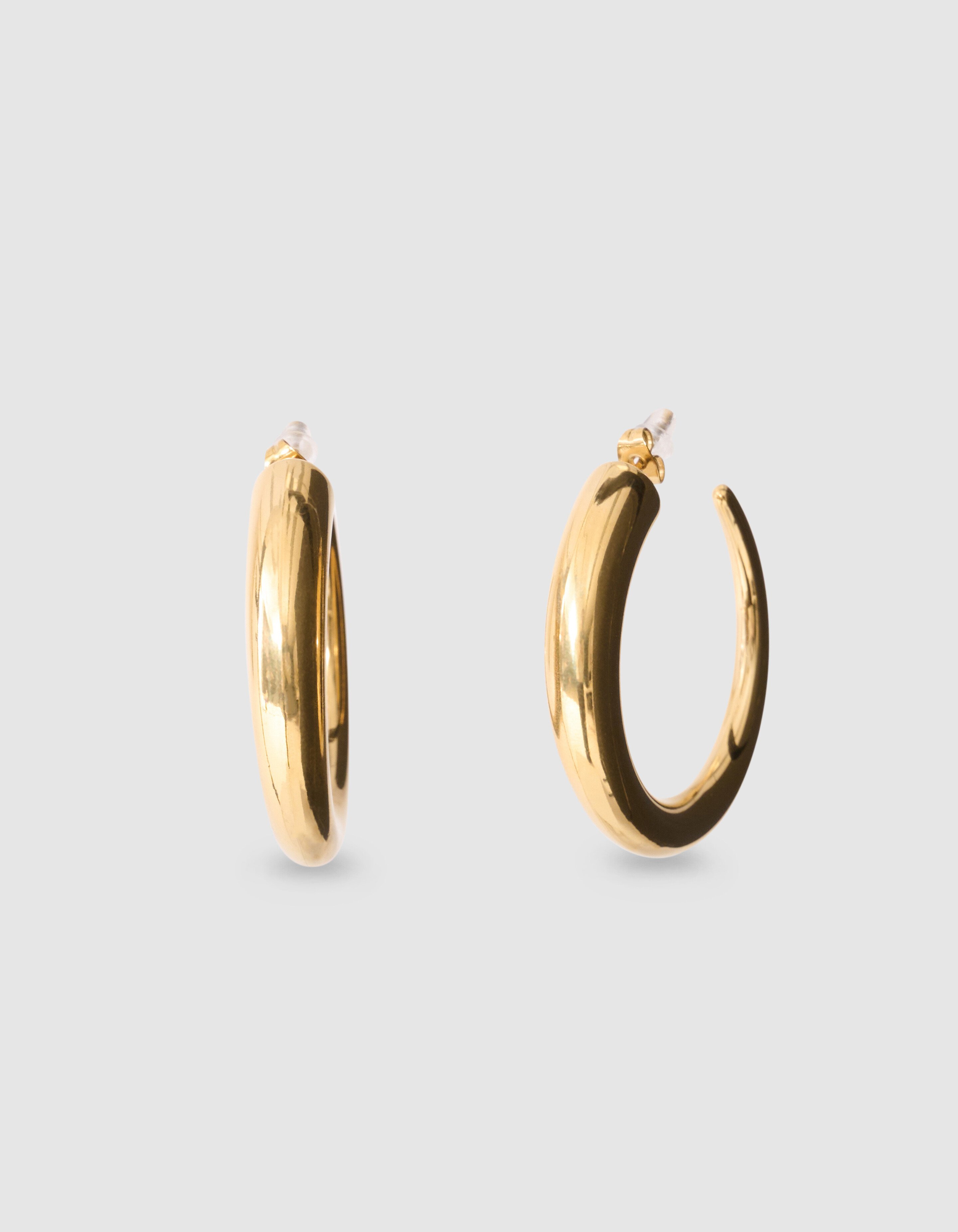 Gro&szlig;e Creolen Ohrringe Gold SHOEBY ACCESSOIRES