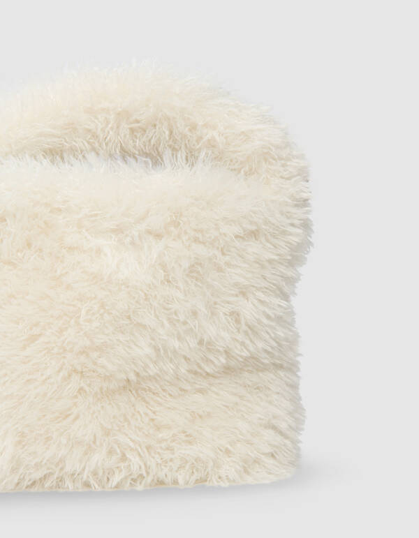Fluffy Fur Tasche Gebrochenes Weiß SHOEBY ACCESSOIRES