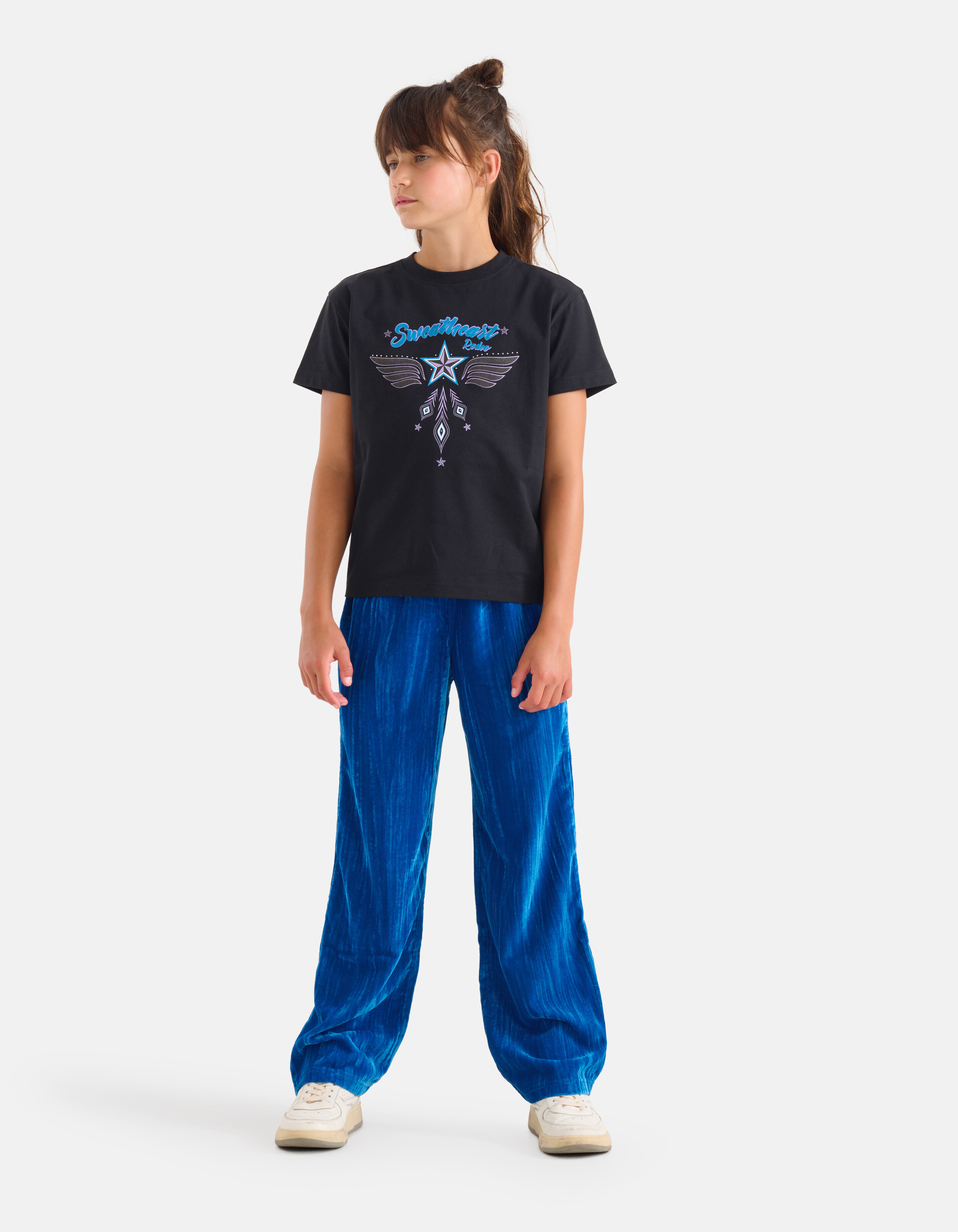 Western Artwork T-shirt Schwarz SHOEBY GIRLS