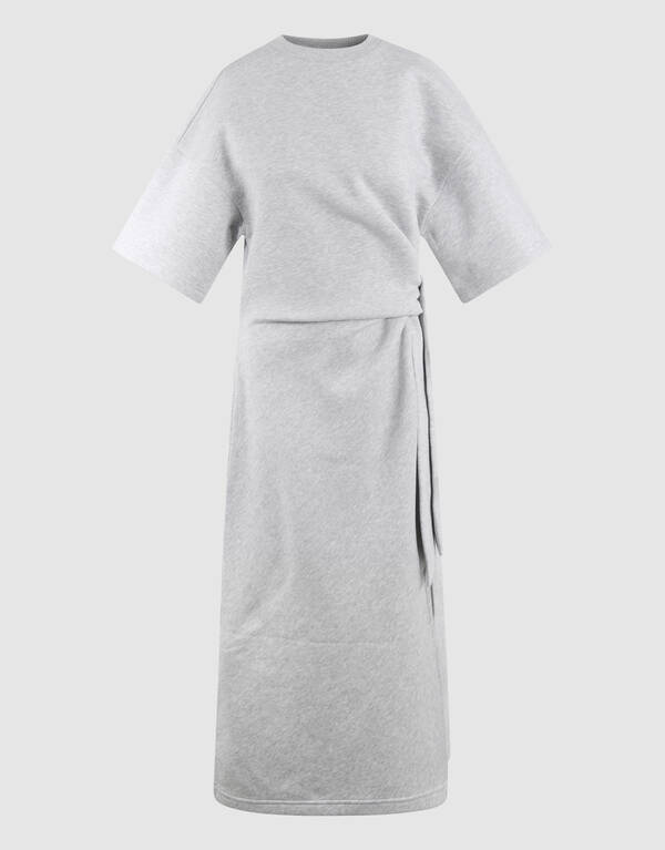 Sweat Maxi Kleid Hellgrau SHOEBY WOMEN