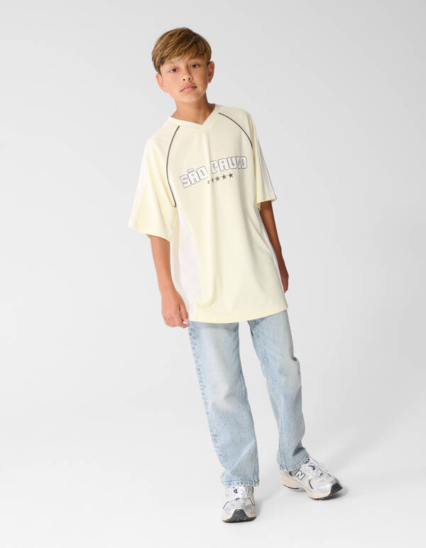 Sportliches Oversized-T-Shirt Hellgelb SHOEBY BOYS