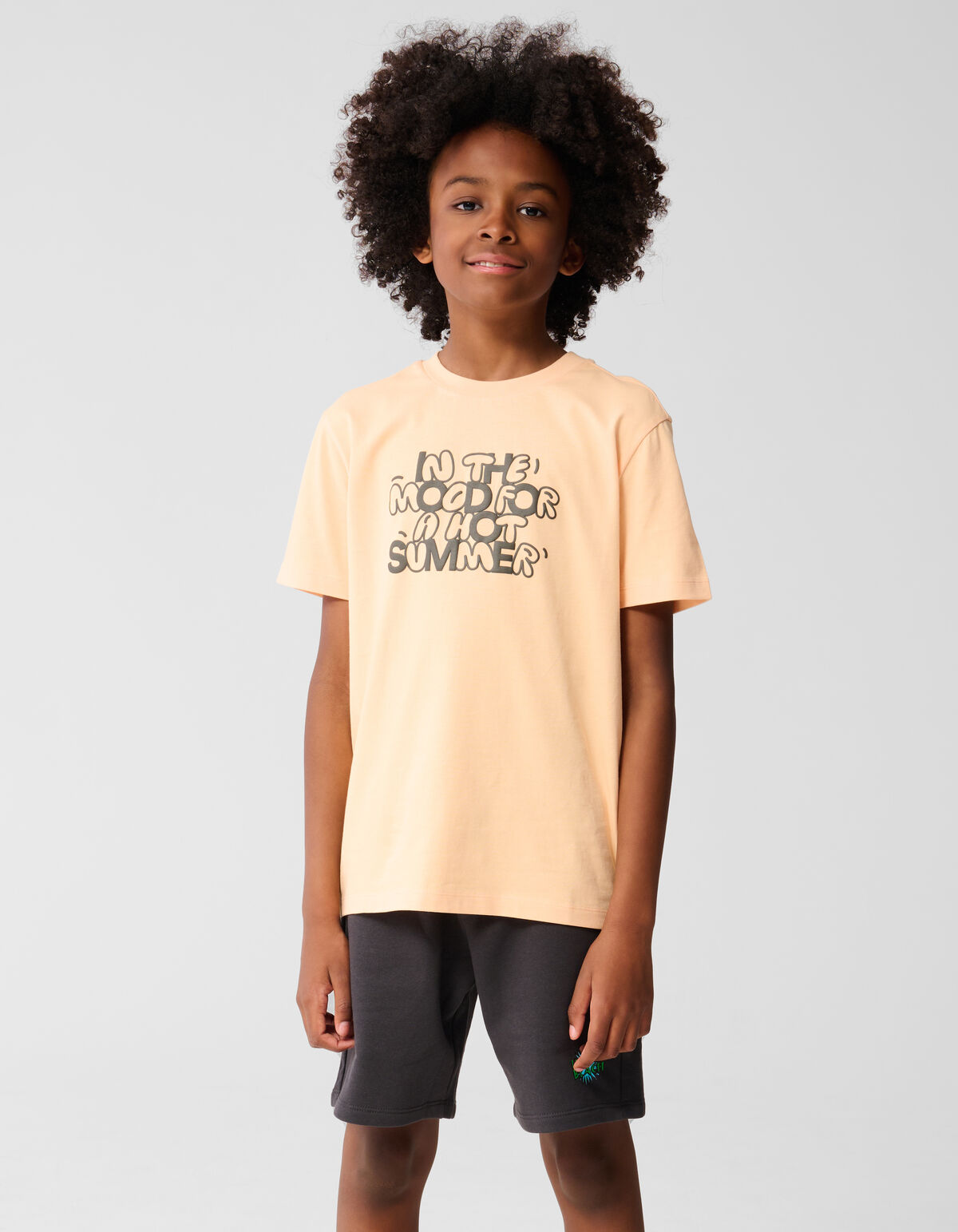 Hot Summer Artwork T-shirt Hellorange SHOEBY BOYS