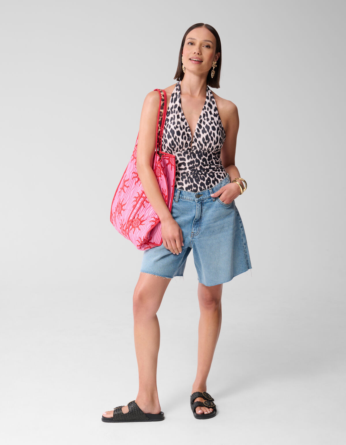 Leopard Badeanzug Braun SHOEBY ACCESSOIRES